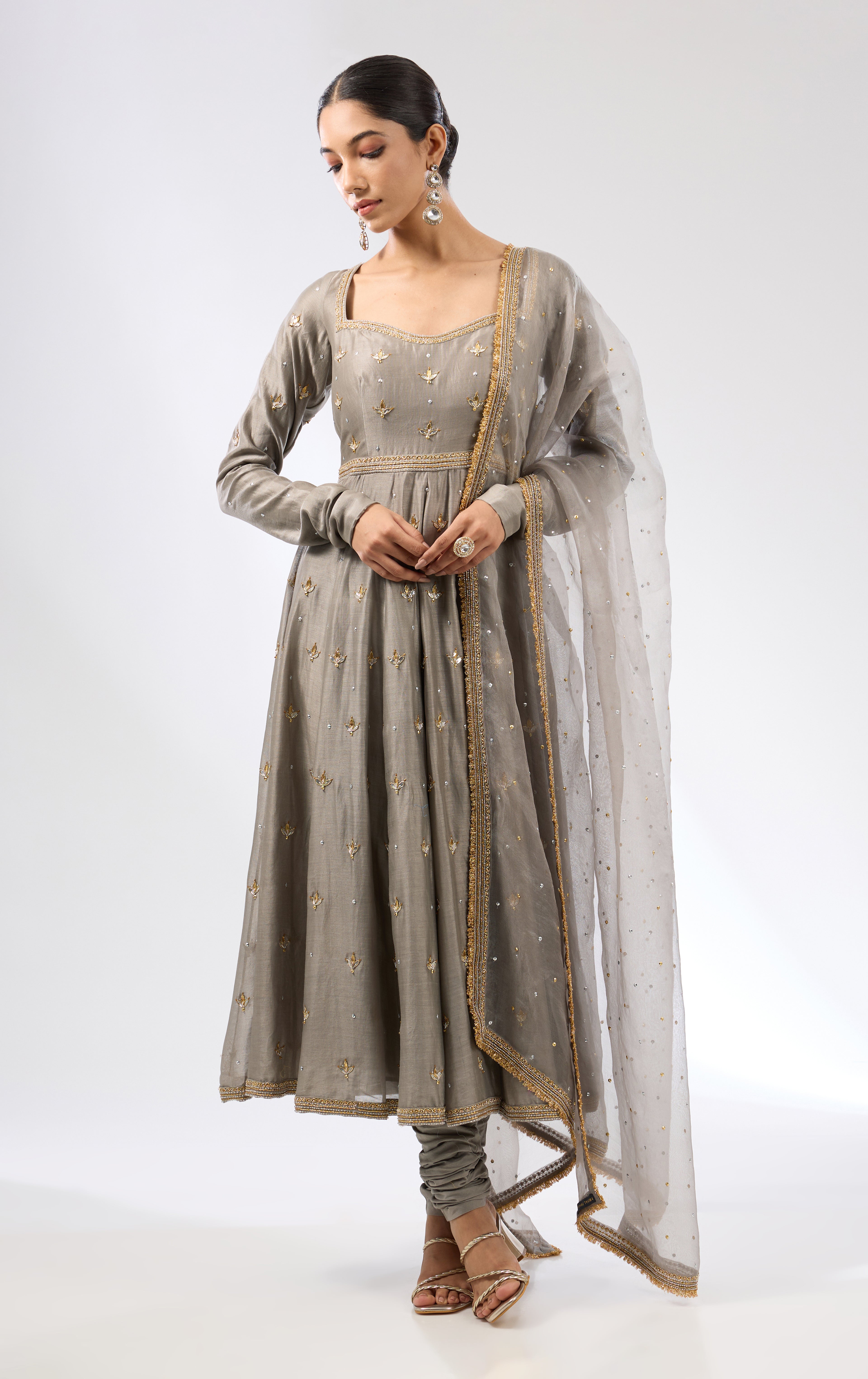 Gota-Patti Motif Anarkali Set