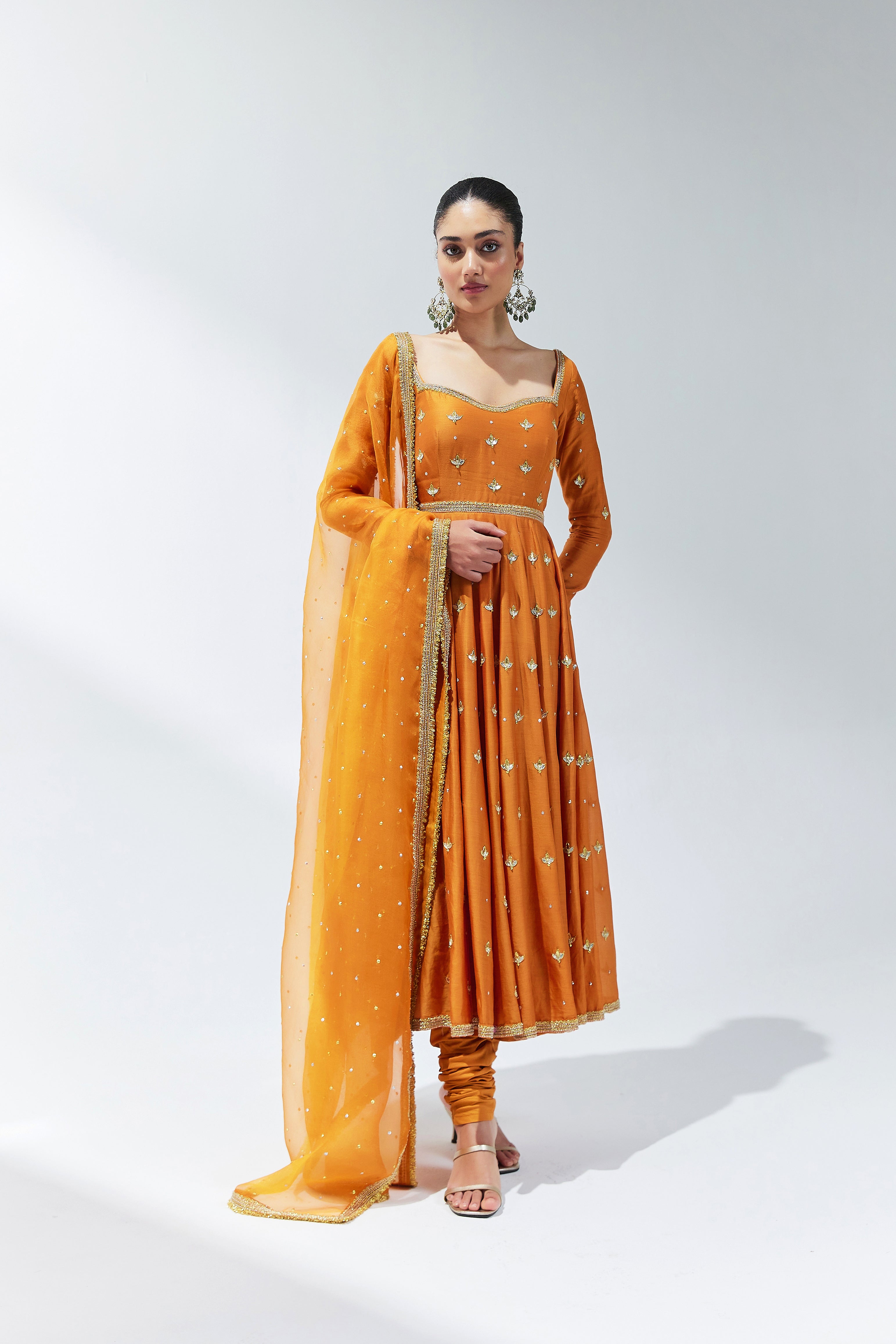 Gota-Patti Motif Anarkali Set