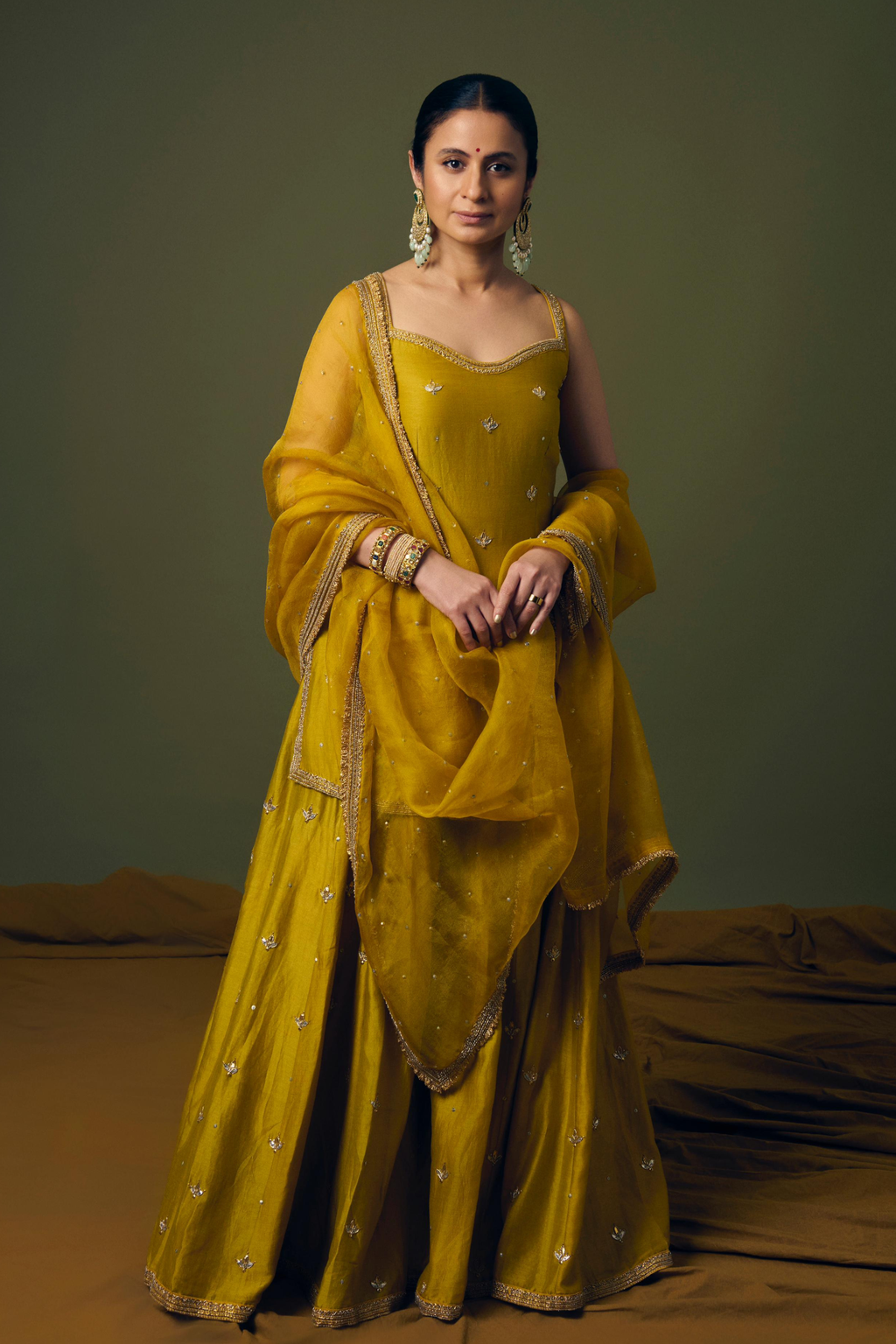Gota-Patti Motif Sharara Set