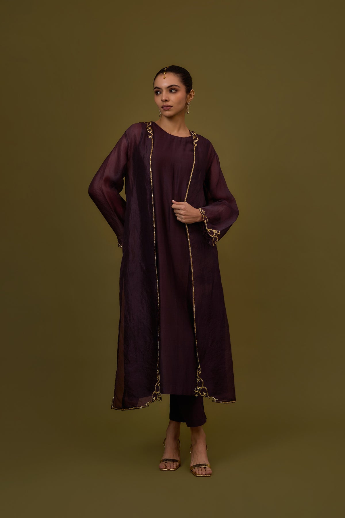 Baroque Hem Jacket Set