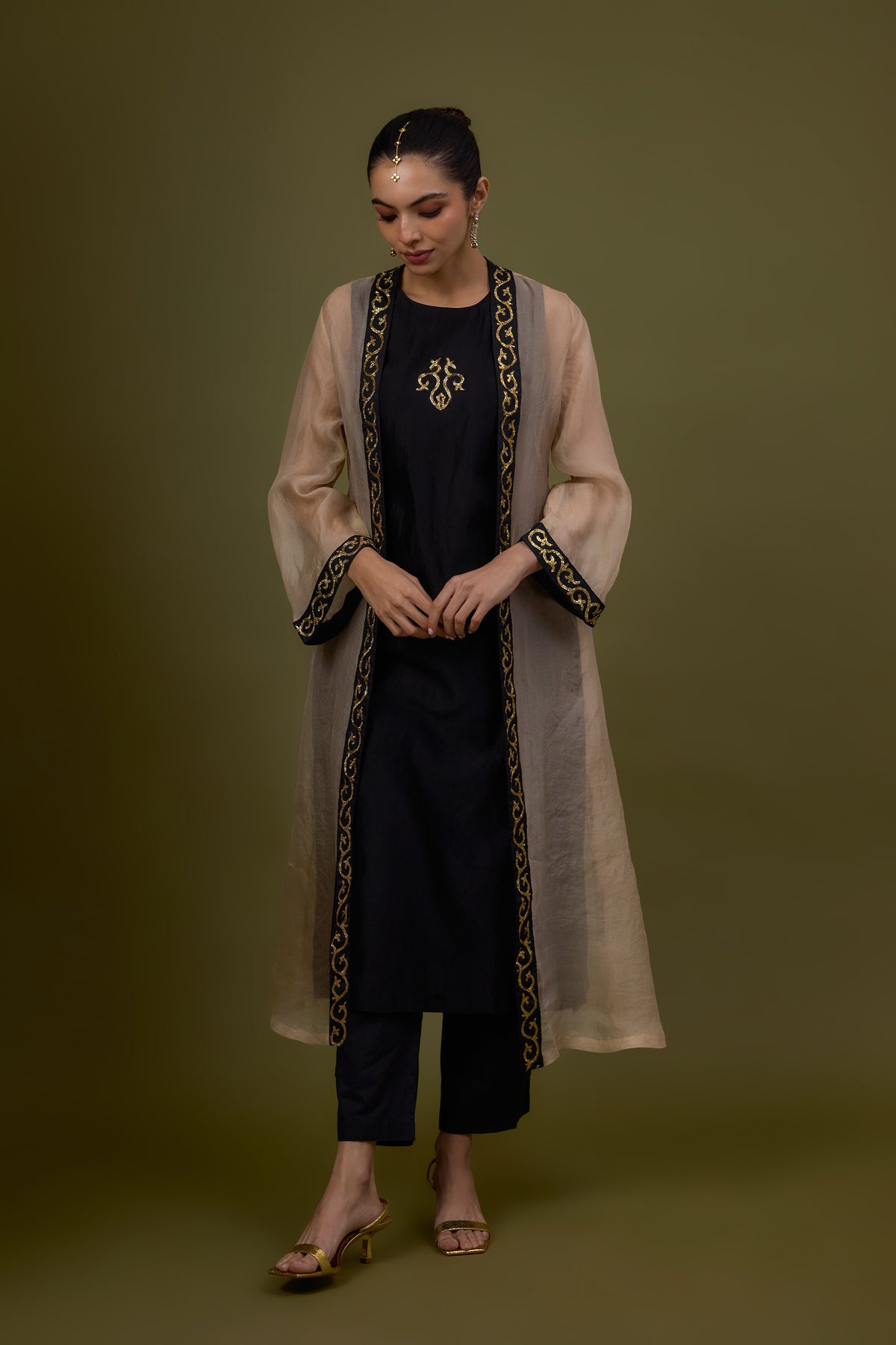 Baroque Border Jacket Set