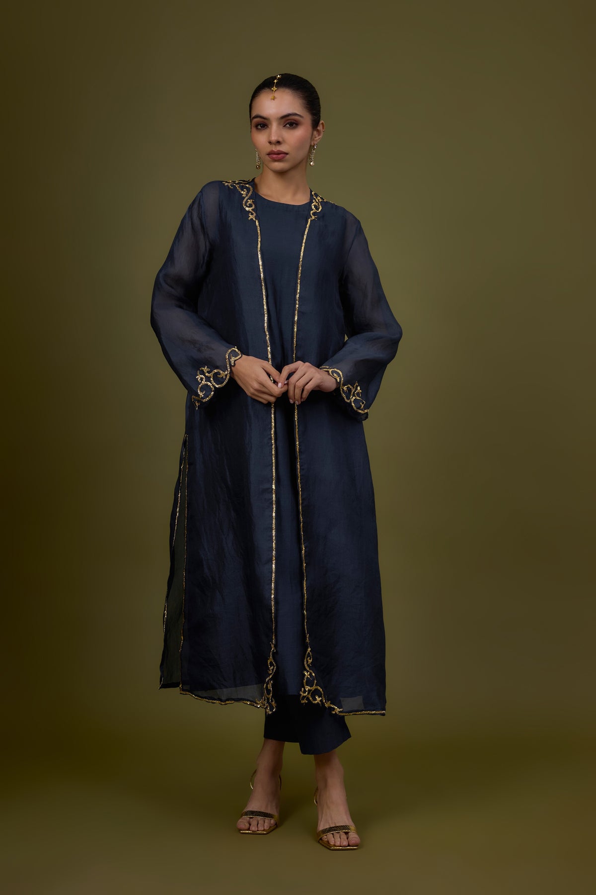 Baroque Hem Jacket Set