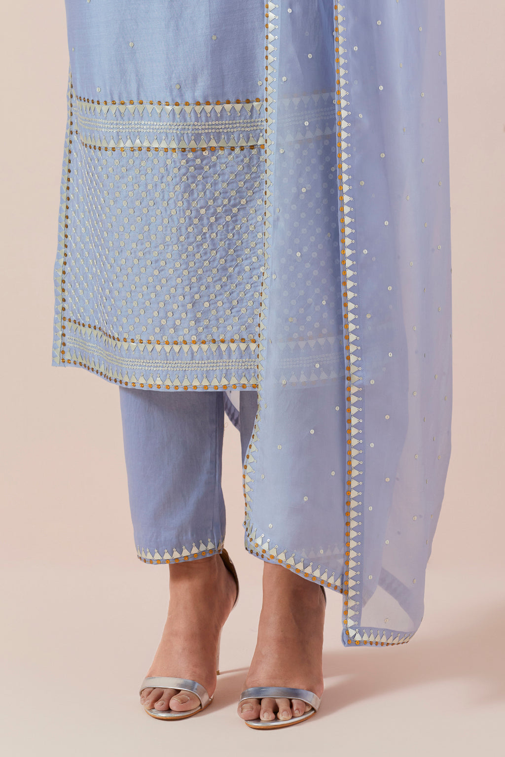 Jaal Border Kurta Set