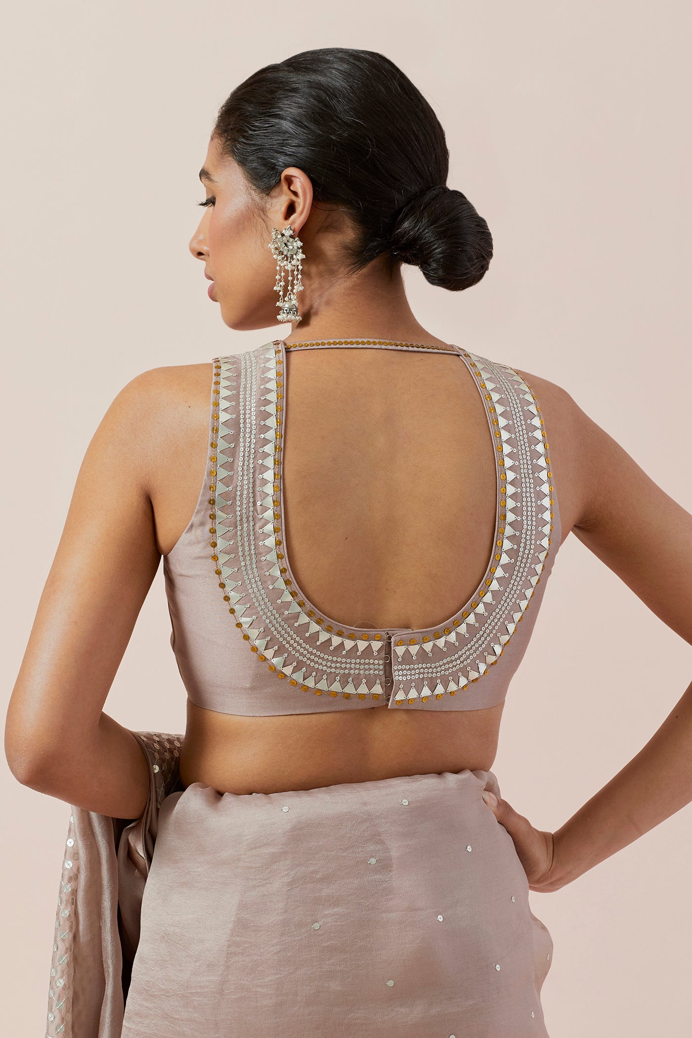 Jaal Border Saree Set