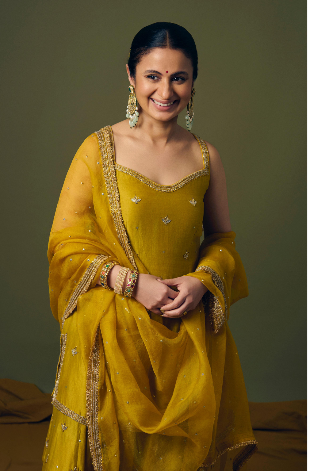 Gota-Patti Motif Sharara Set