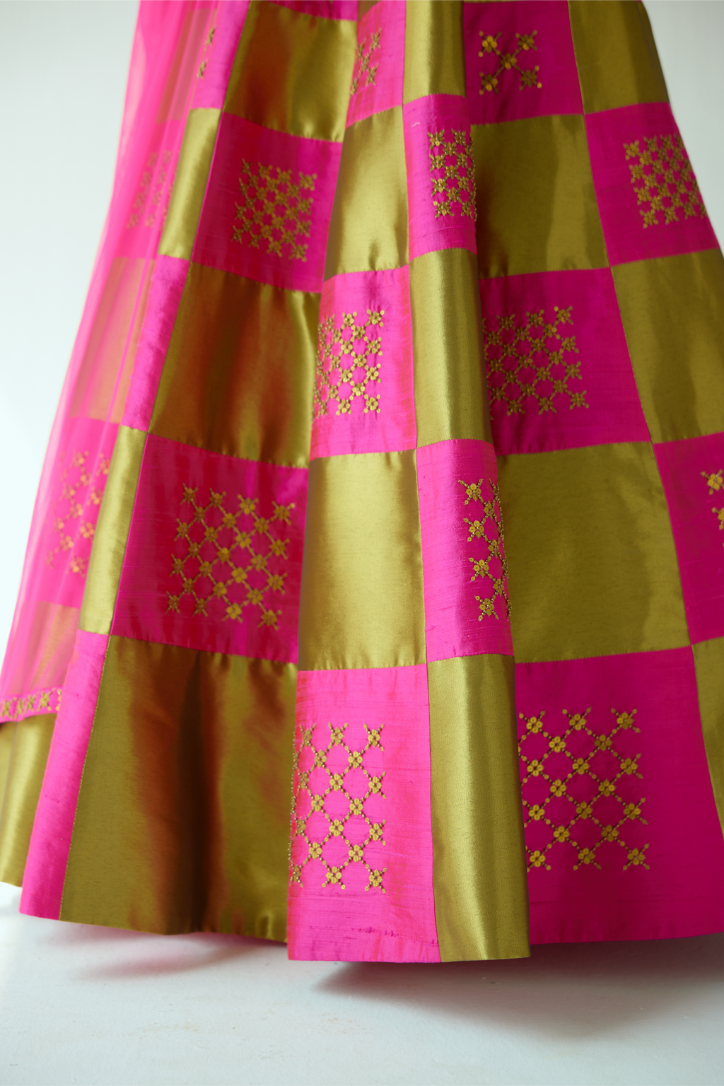 Chessboard Lehenga Set