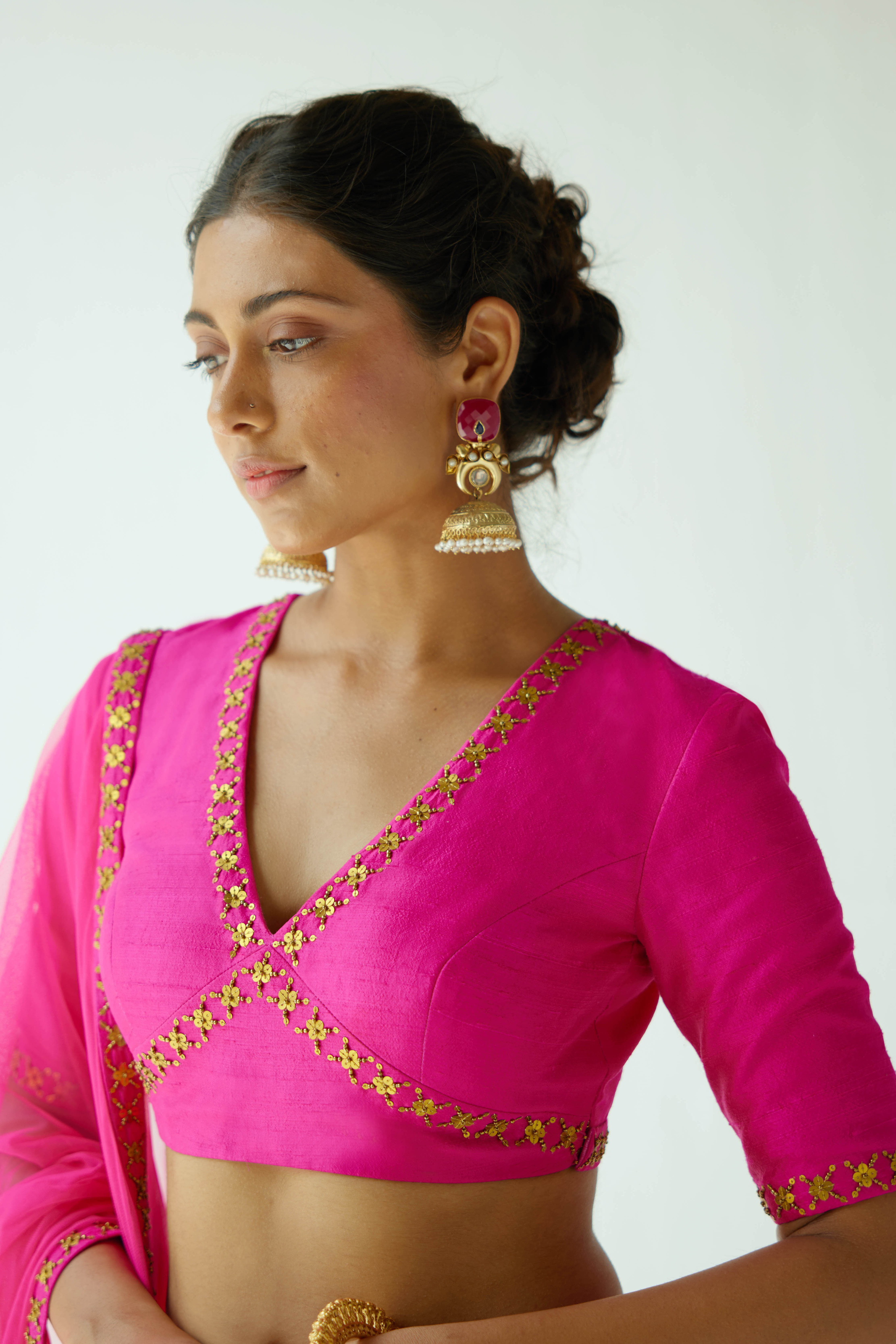 Chessboard Lehenga Set