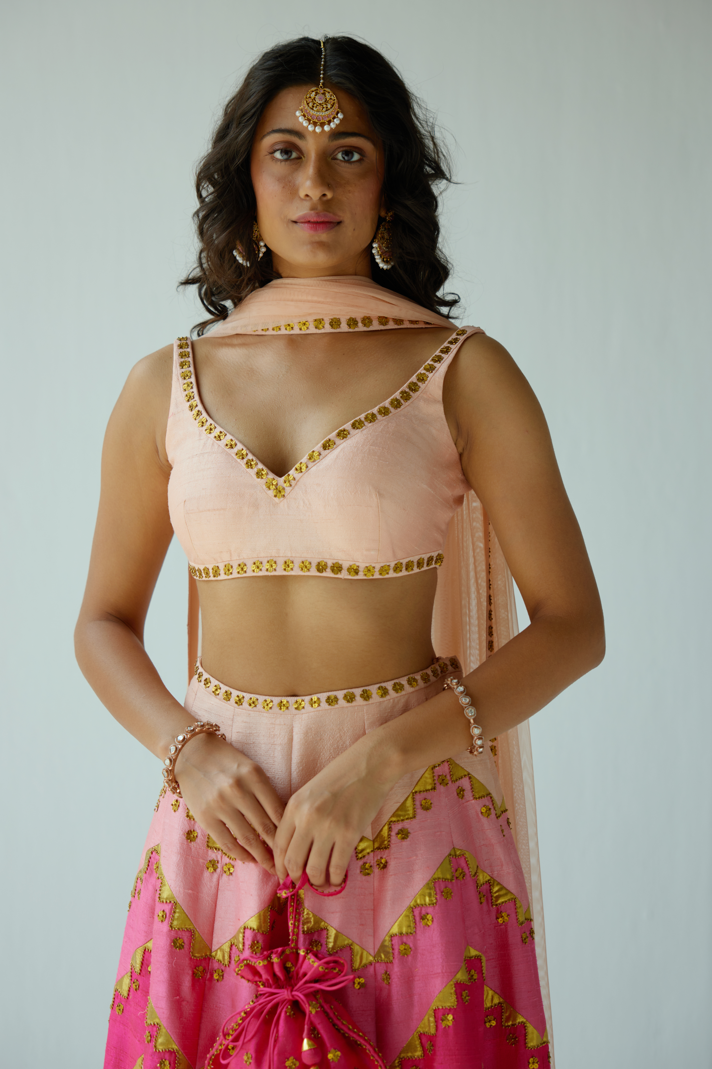 Multi-Coloured Chevron Palazzo Set