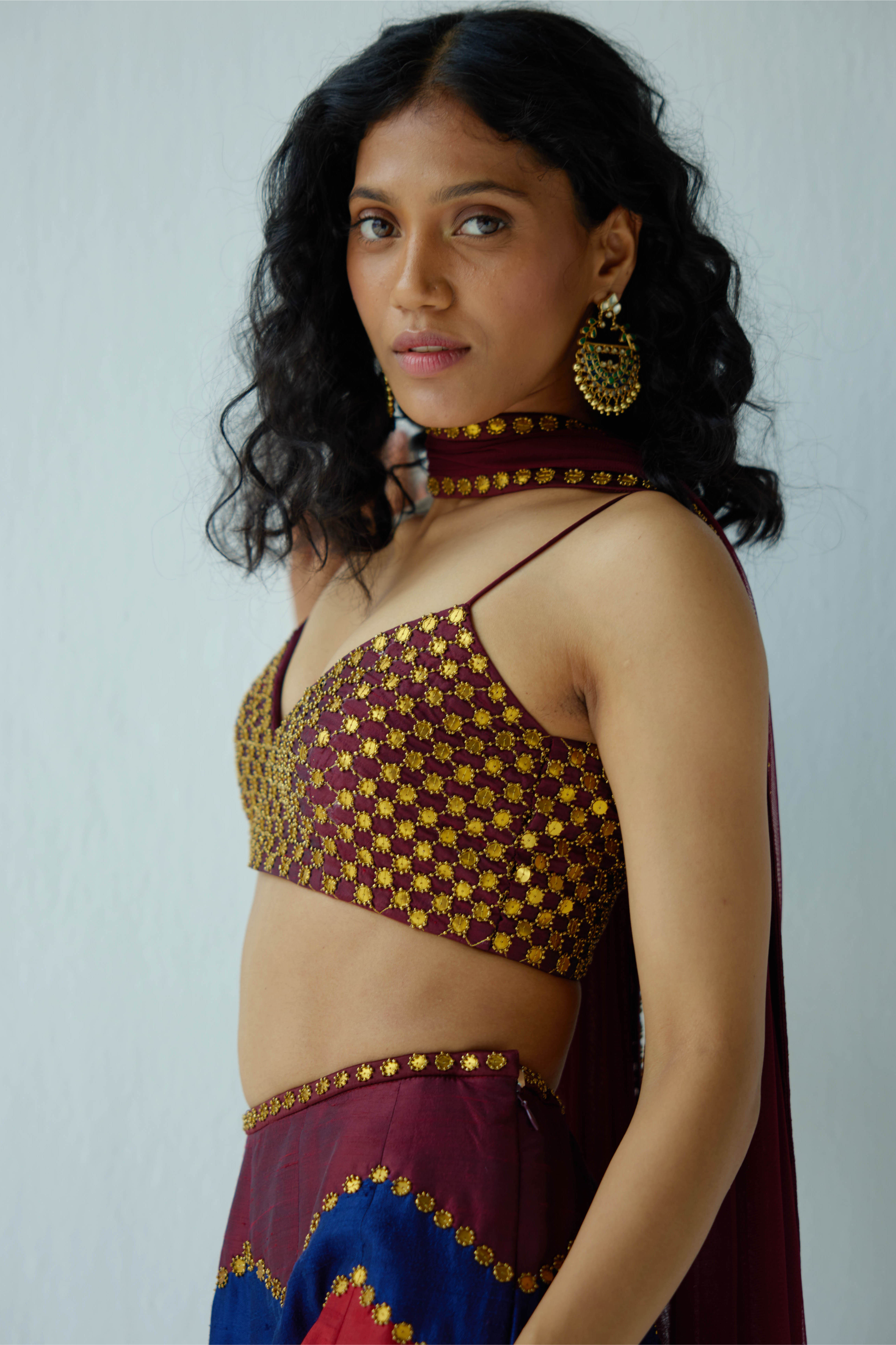 Multi-Coloured Chevron Palazzo Set