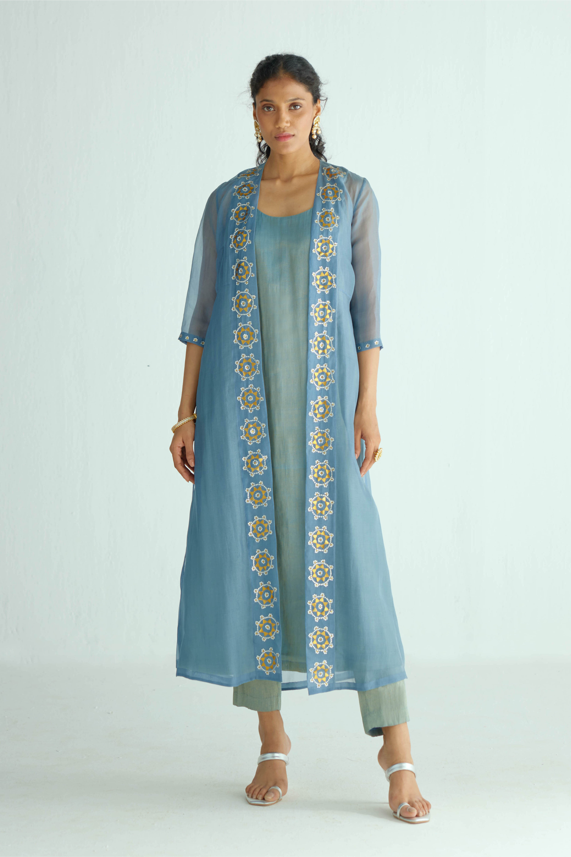 Roundel Motif Jacket Set