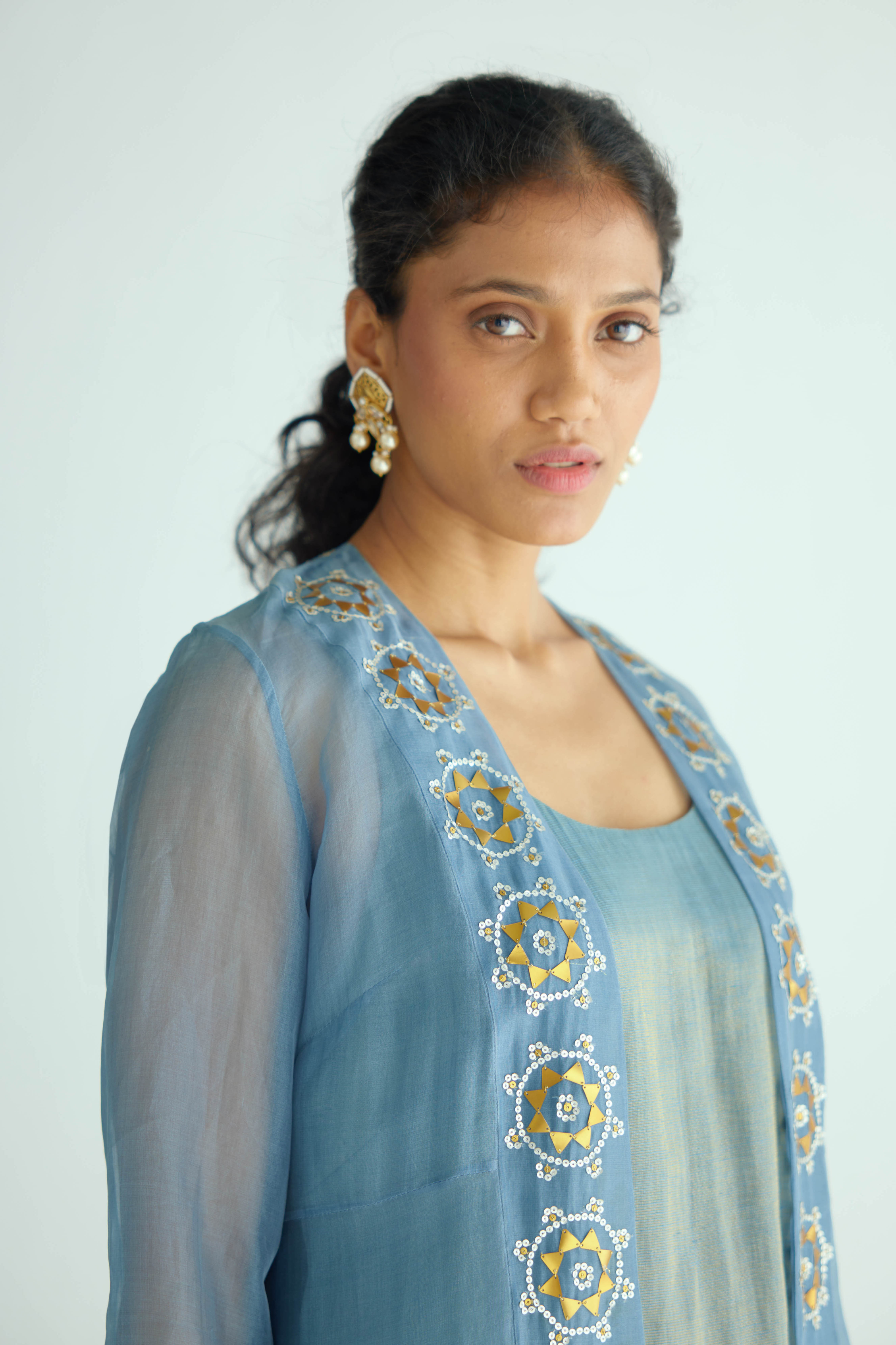 Roundel Motif Jacket Set