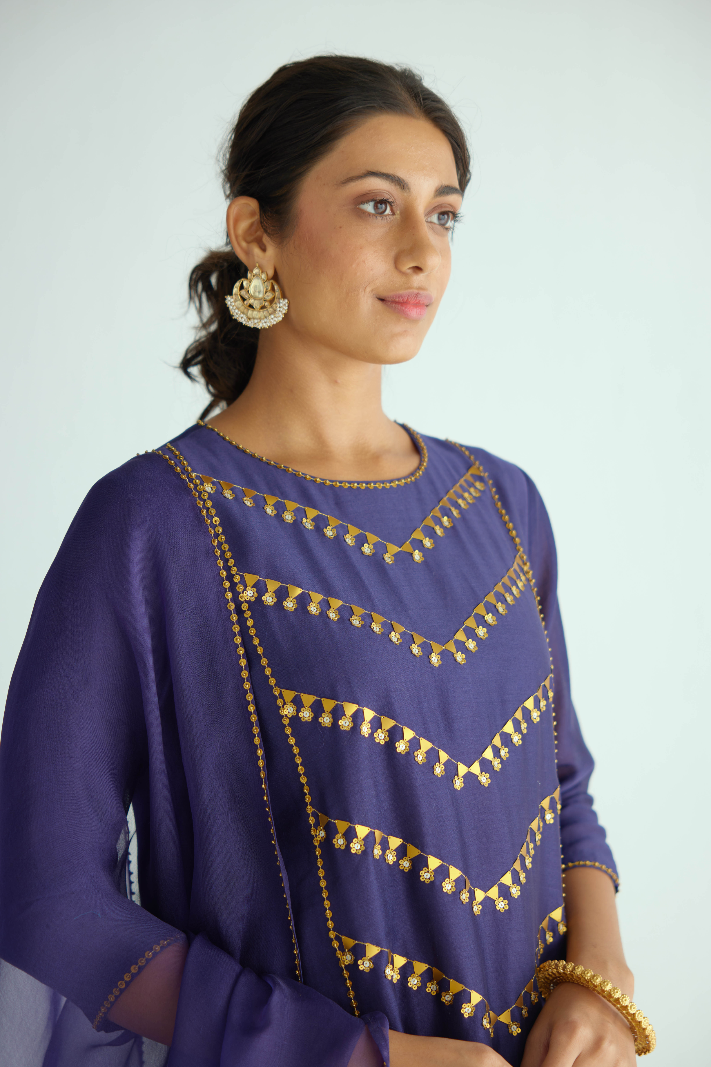 Slant Lines Kurta Set