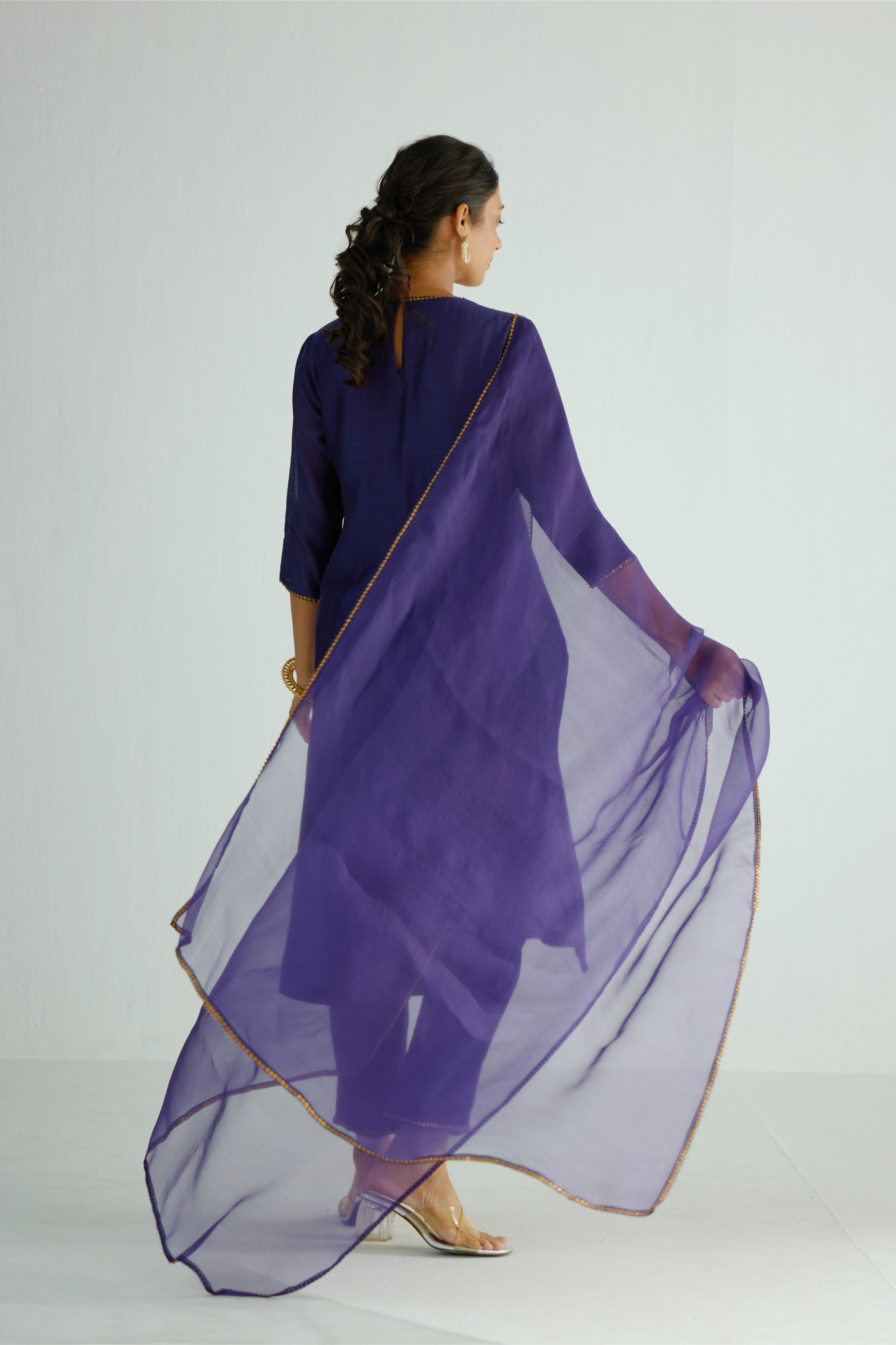 Slant Lines Kurta Set