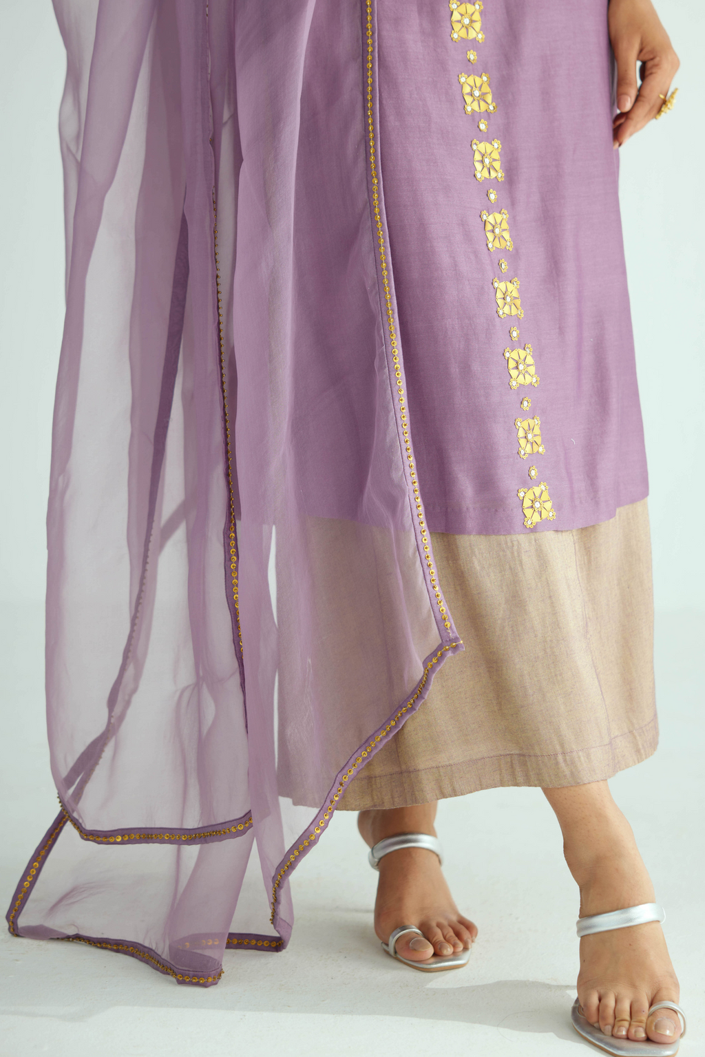 Medallion Motif Kurta Set
