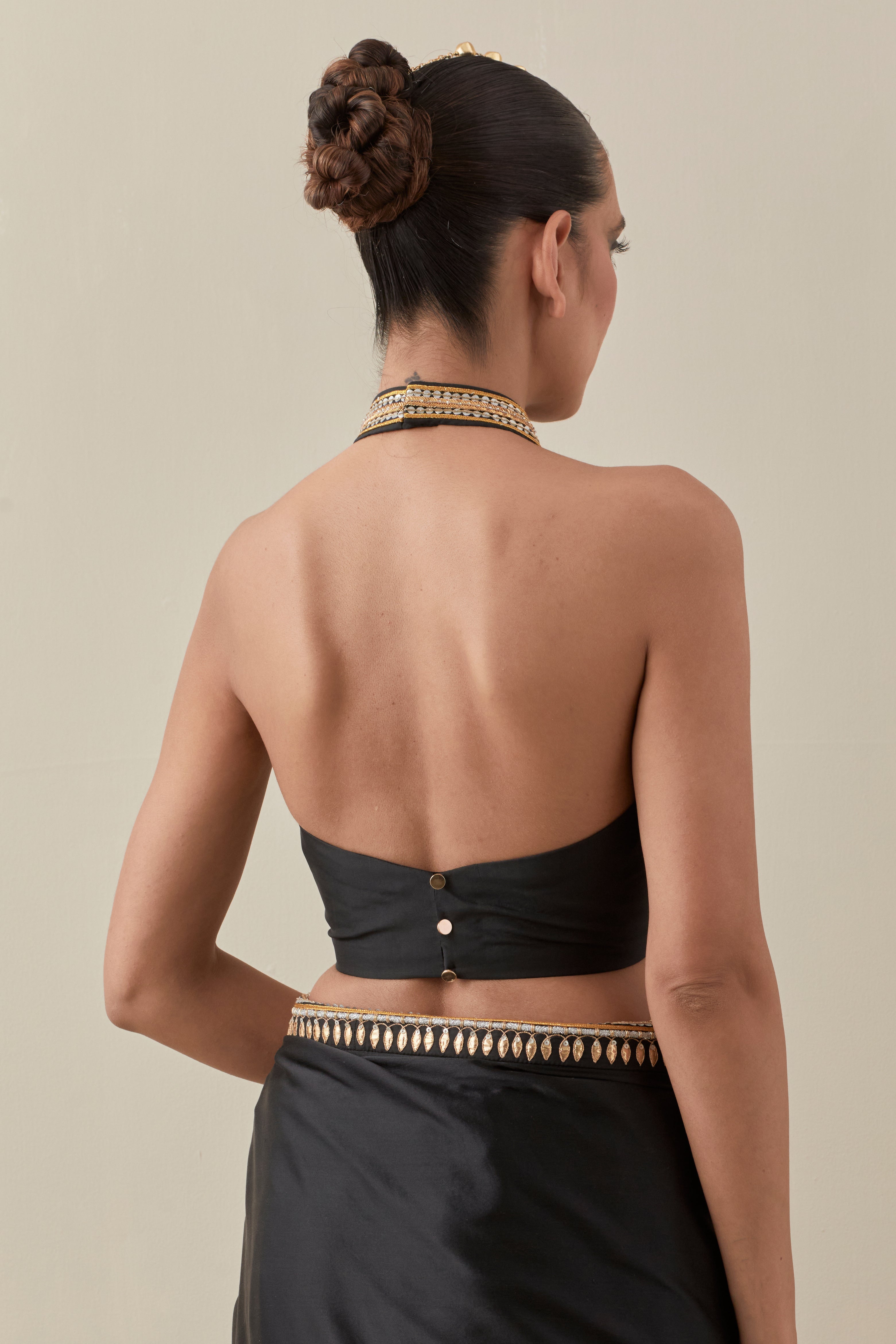 Gota And Jhaalar Border Saree