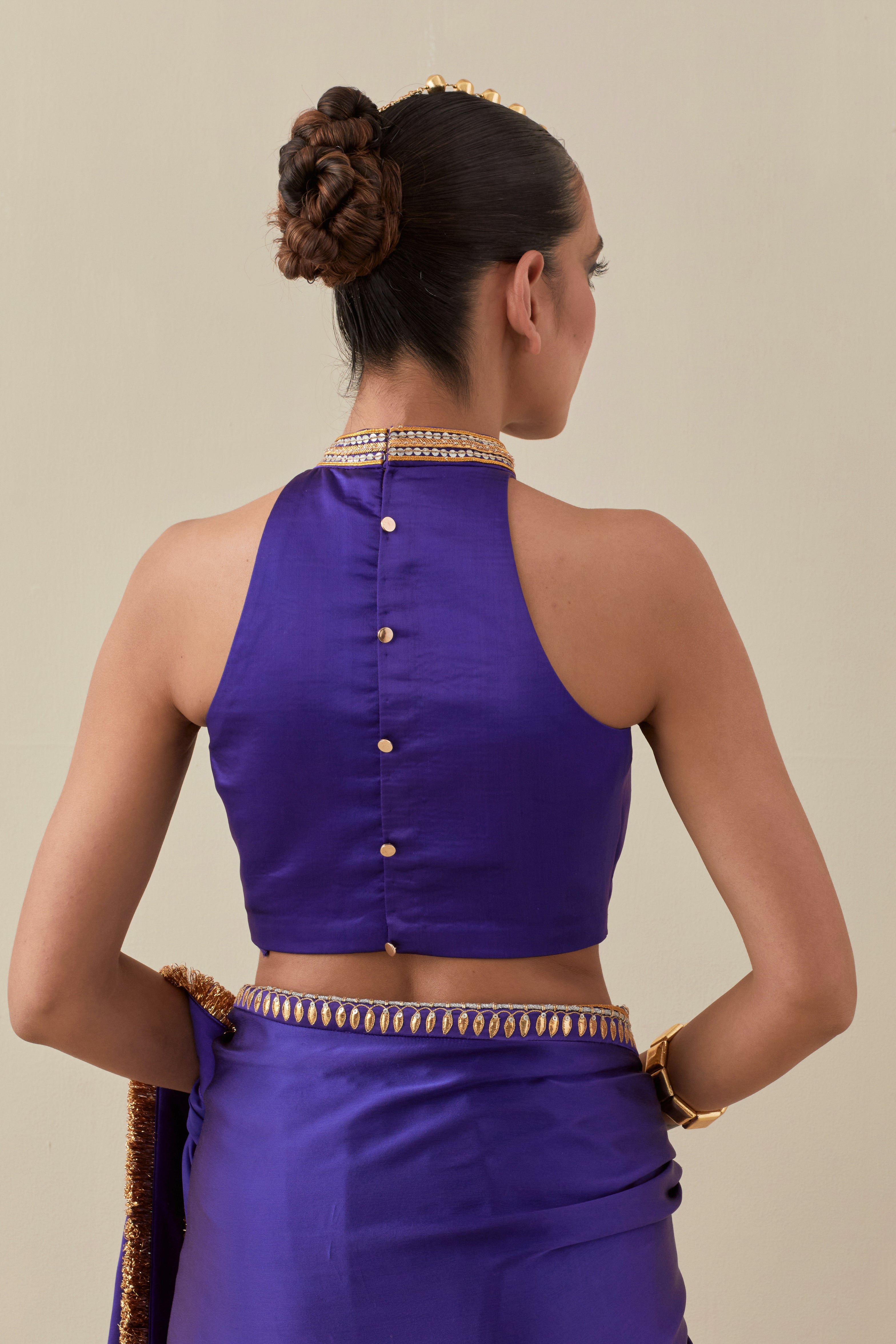 Gota And Jhaalar Border Saree