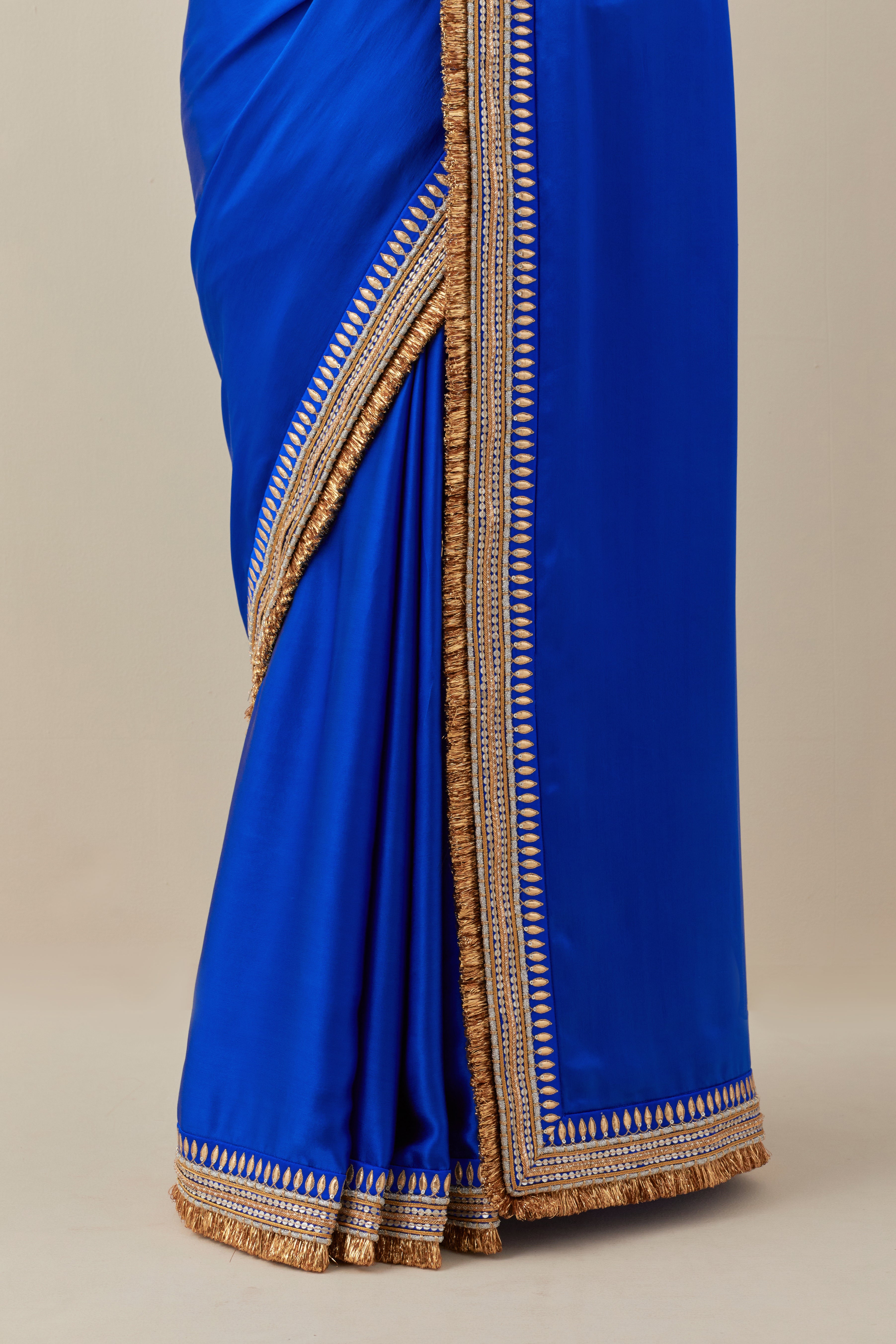 Gota And Jhaalar Border Saree