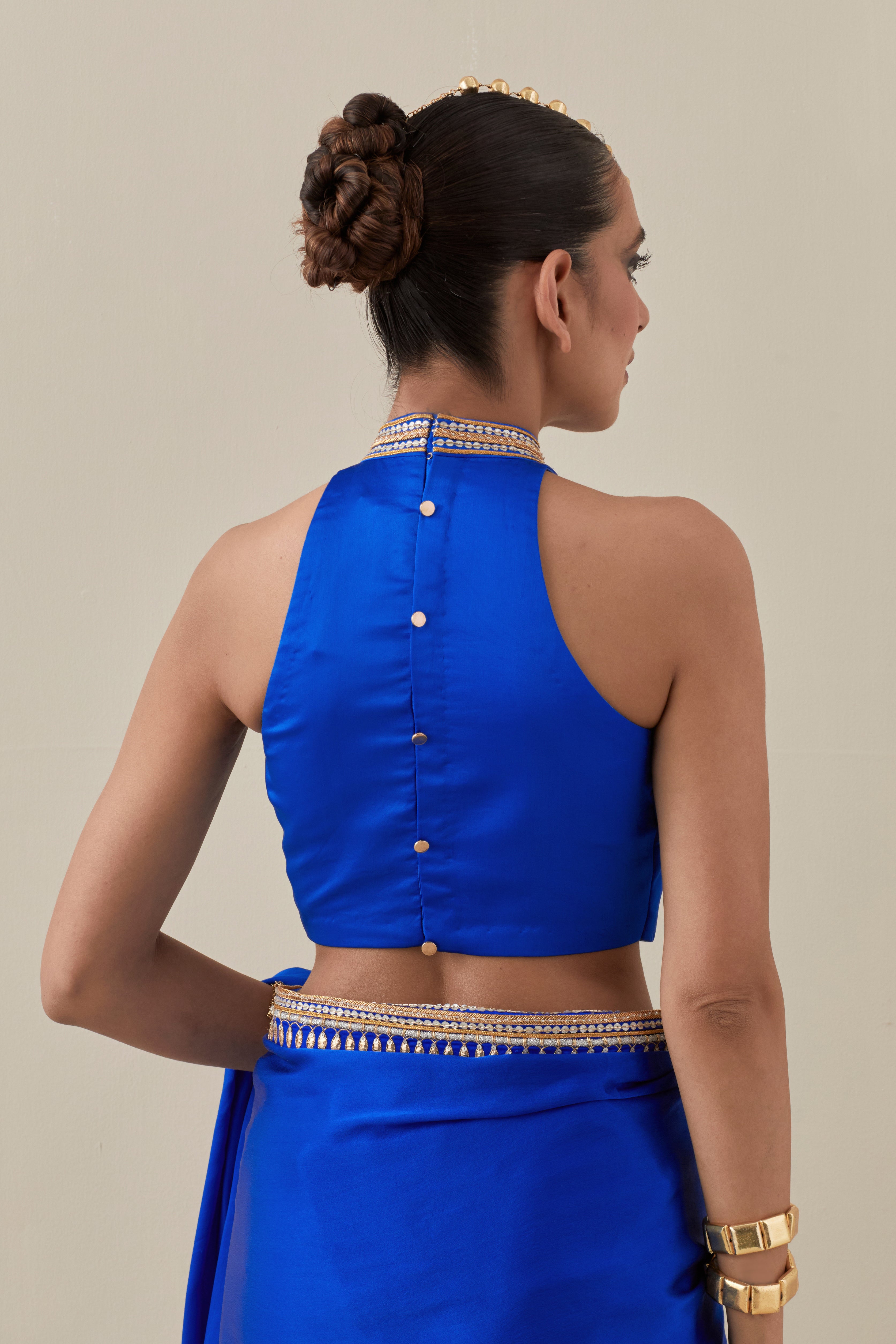 Gota And Jhaalar Border Saree