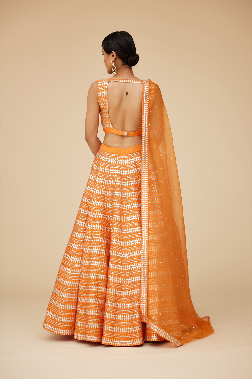 All Over Fence Motif Lehenga Set