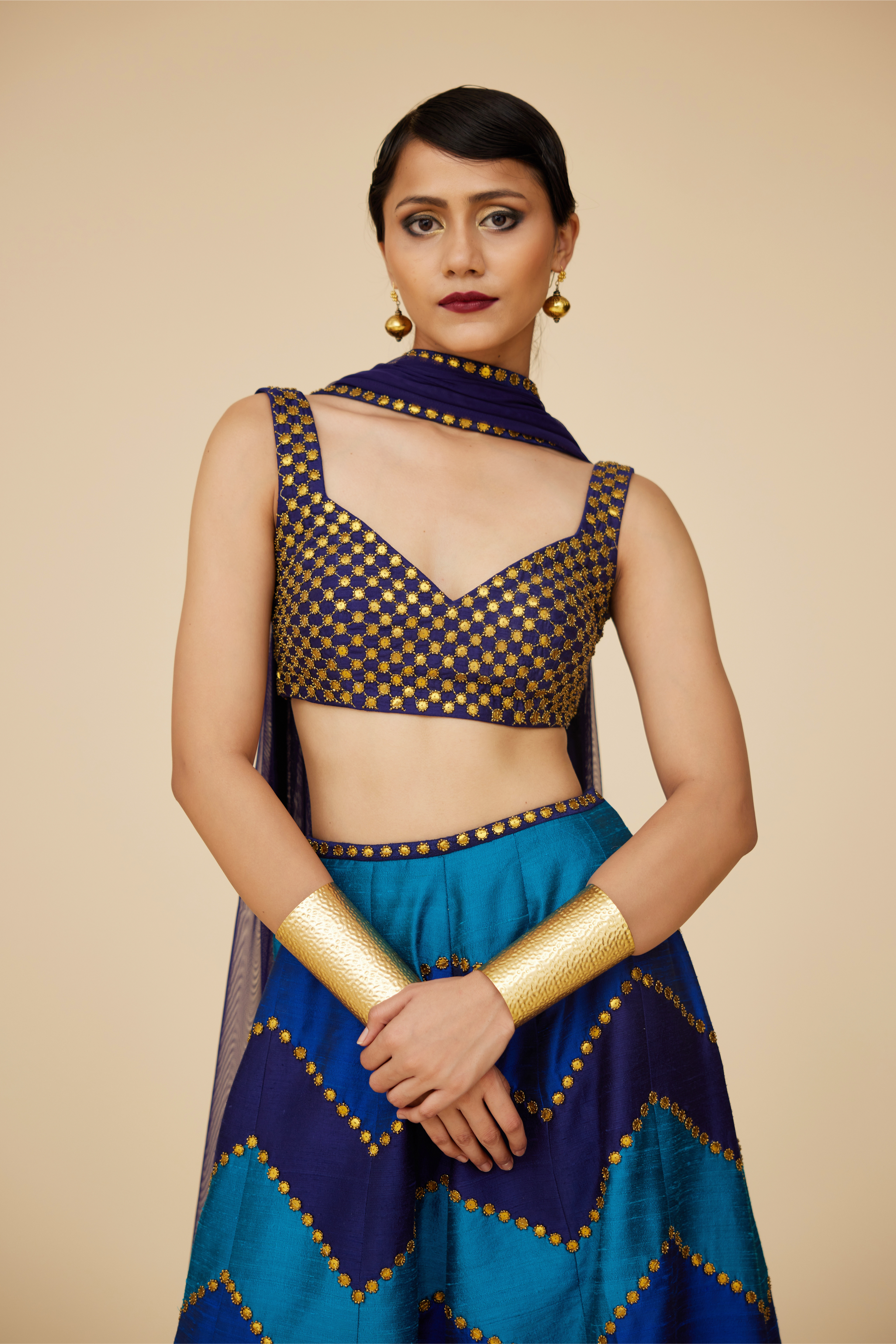 Multi-Coloured Chevron Palazzo Set