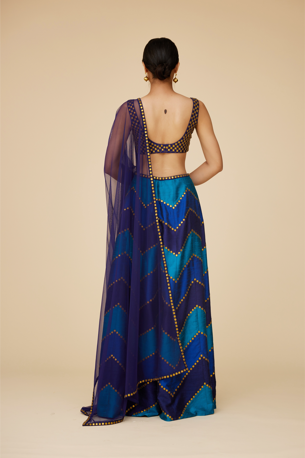 Multi-Coloured Chevron Palazzo Set