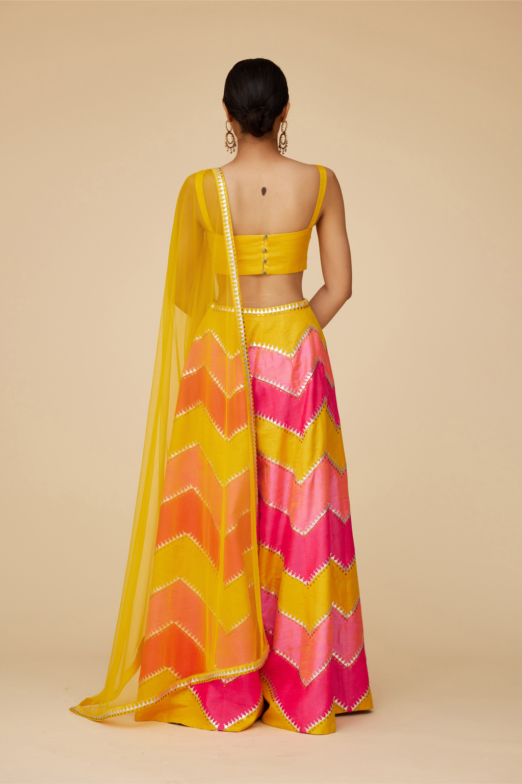 Multi-Coloured Chevron Palazzo Set