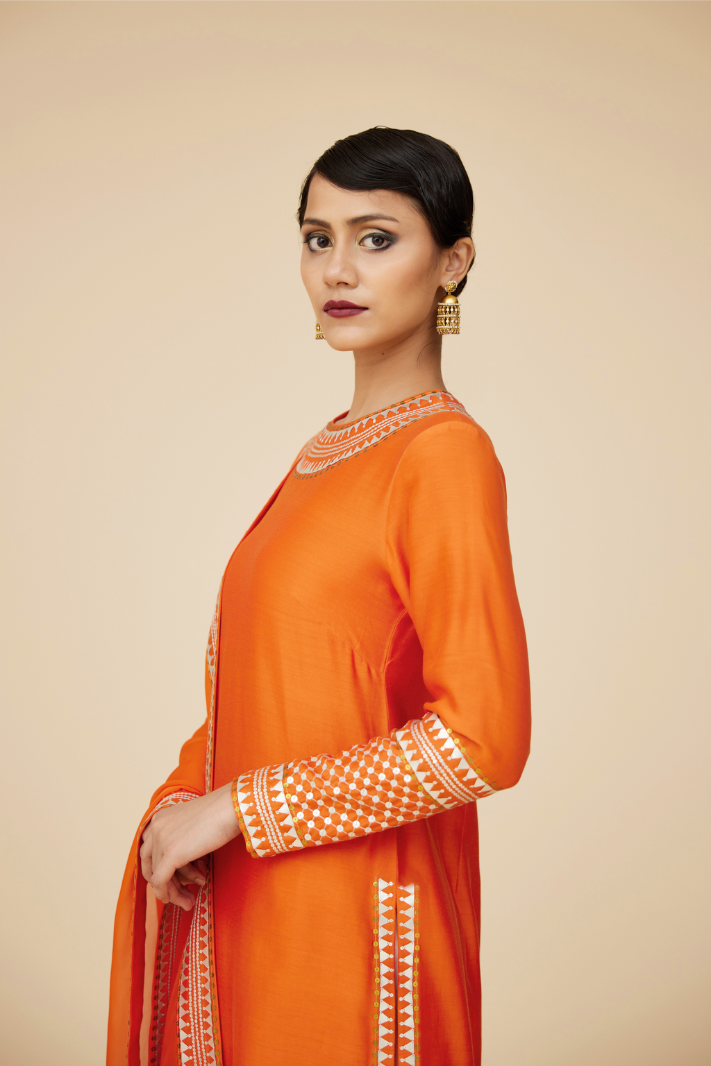 Jaal Border Kurta Set