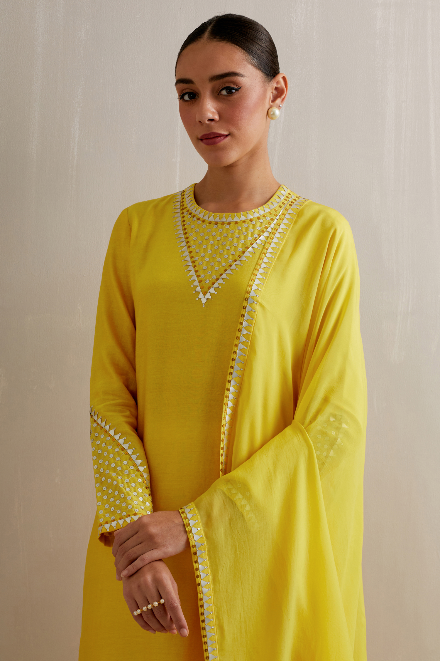 Choker Yoke Kurta Set