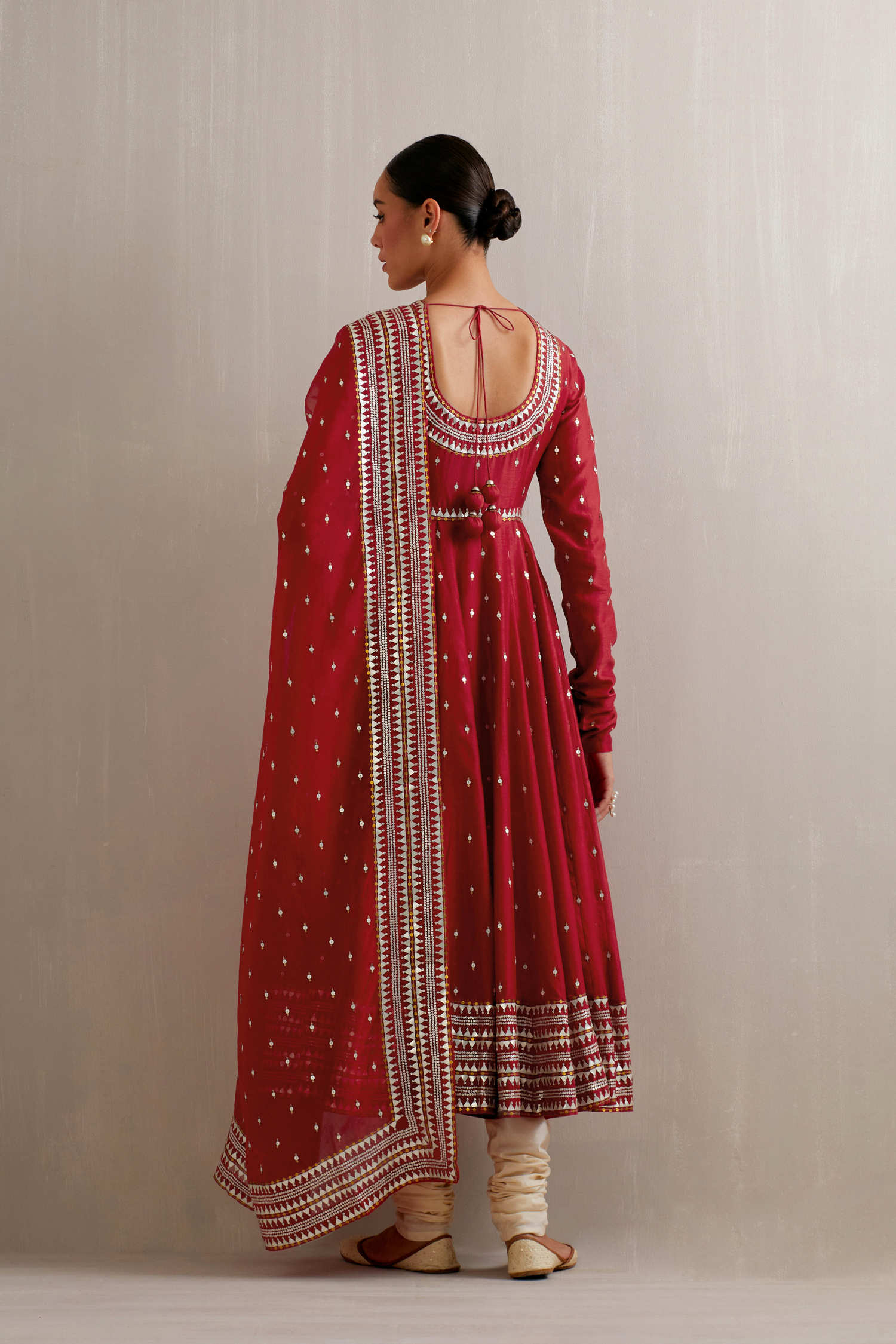 Keyhole Neckline Anarkali Set