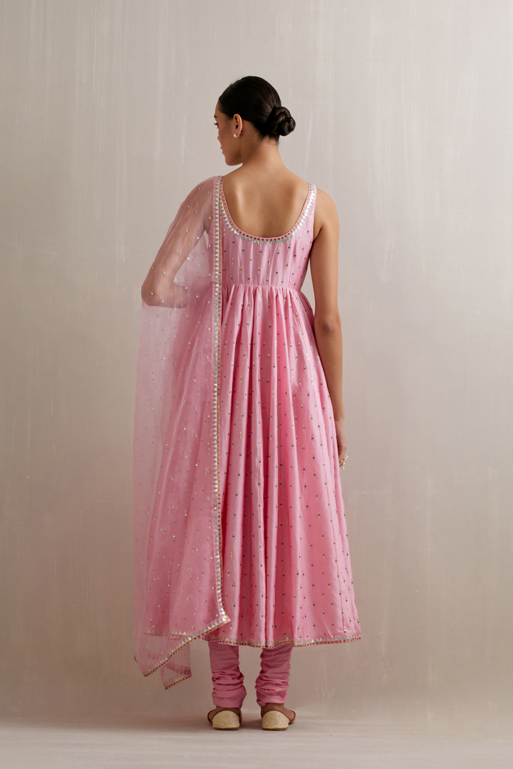 Tamarind Motif Anarkali Set