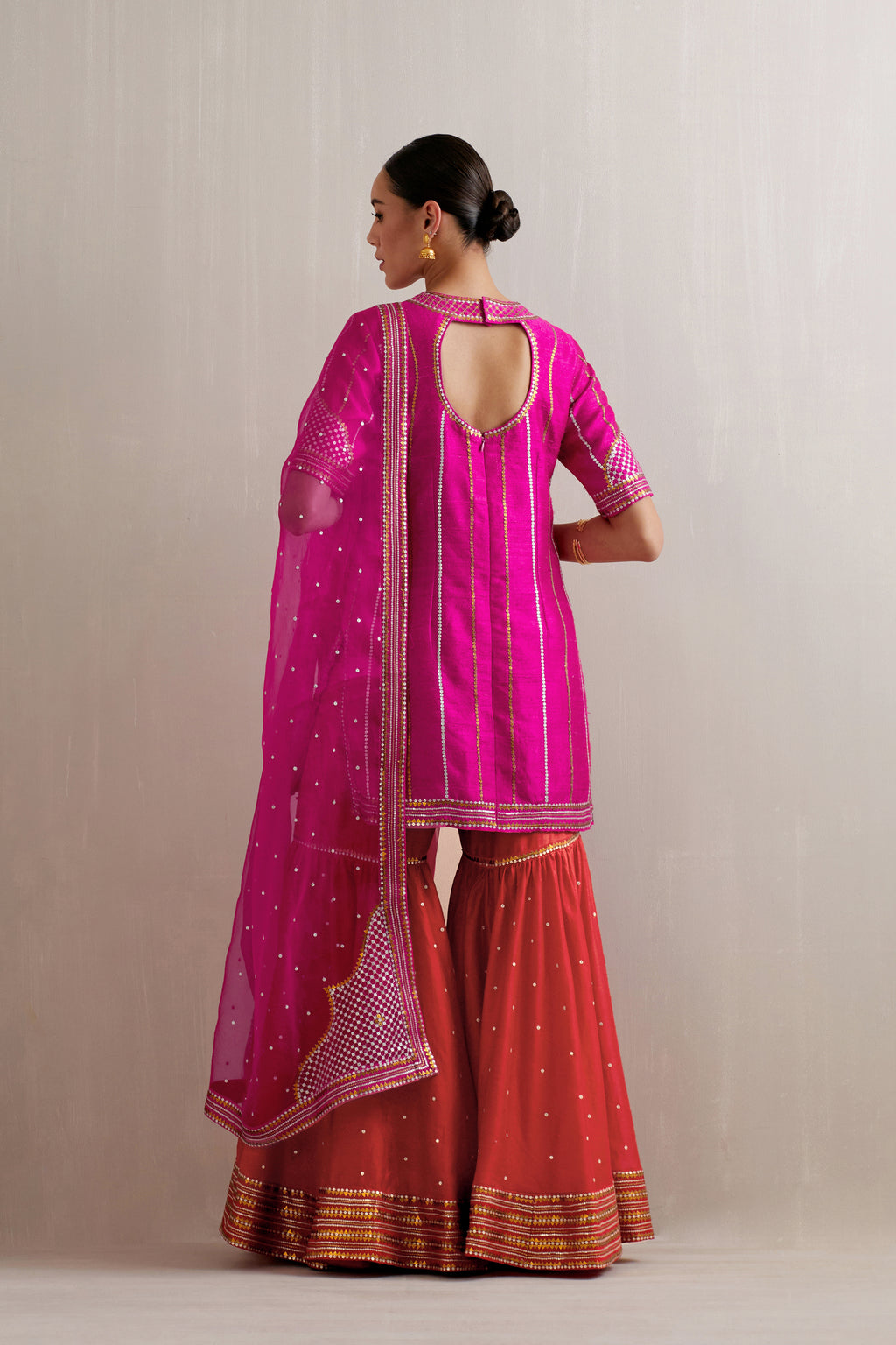 Jharokha And Jaal Sharara Set