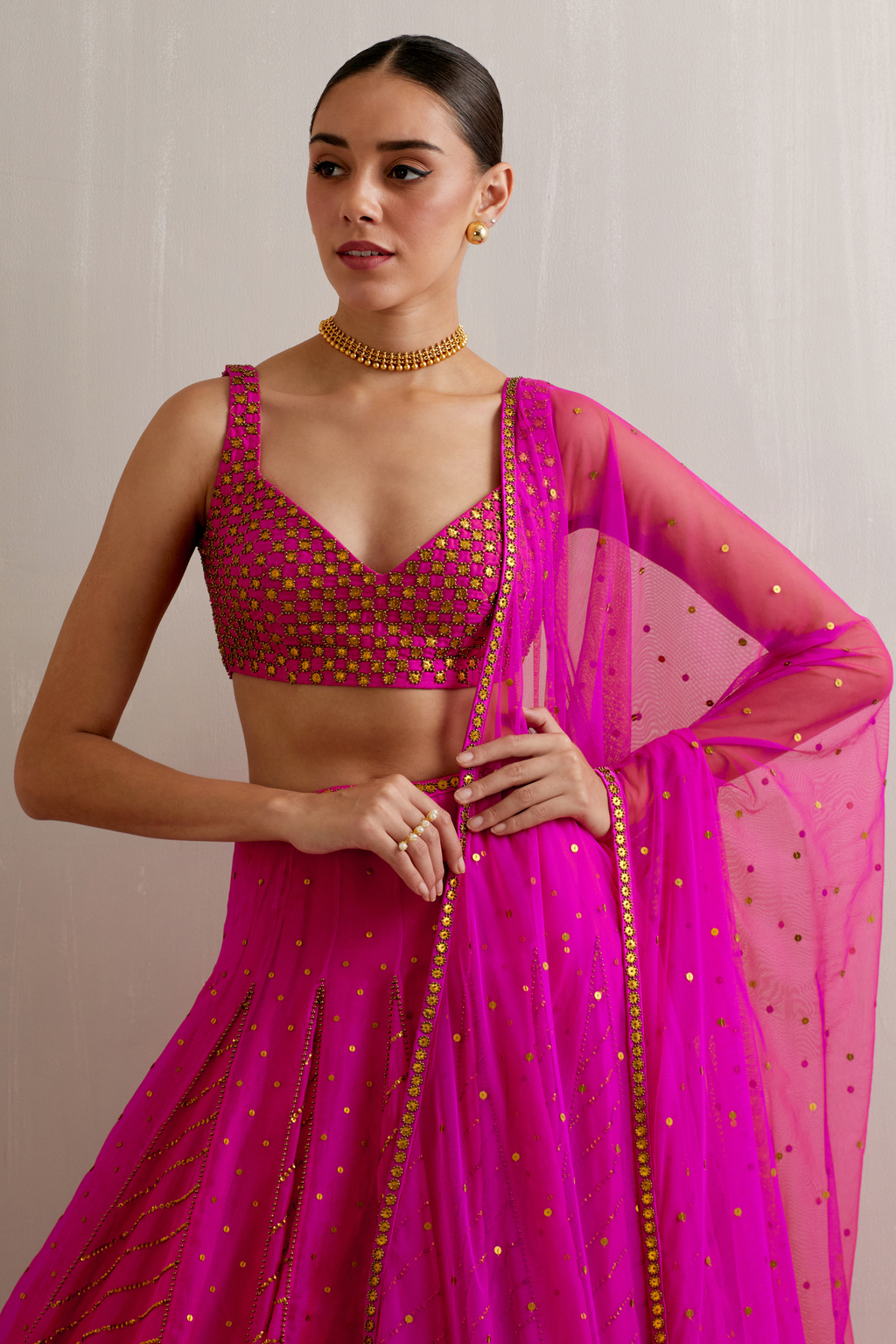 Godets Lehenga Set