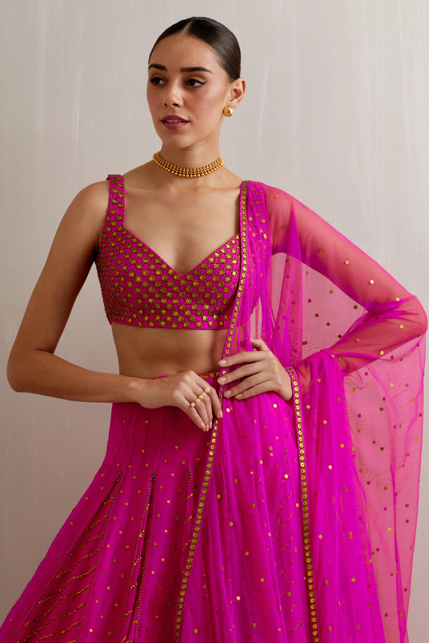 Godets Lehenga Set
