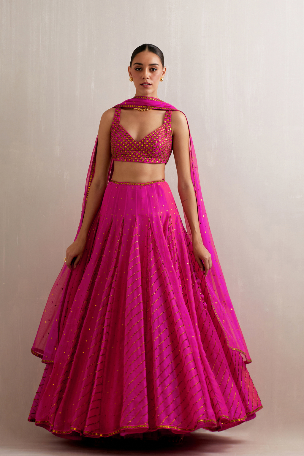 Godets Lehenga Set
