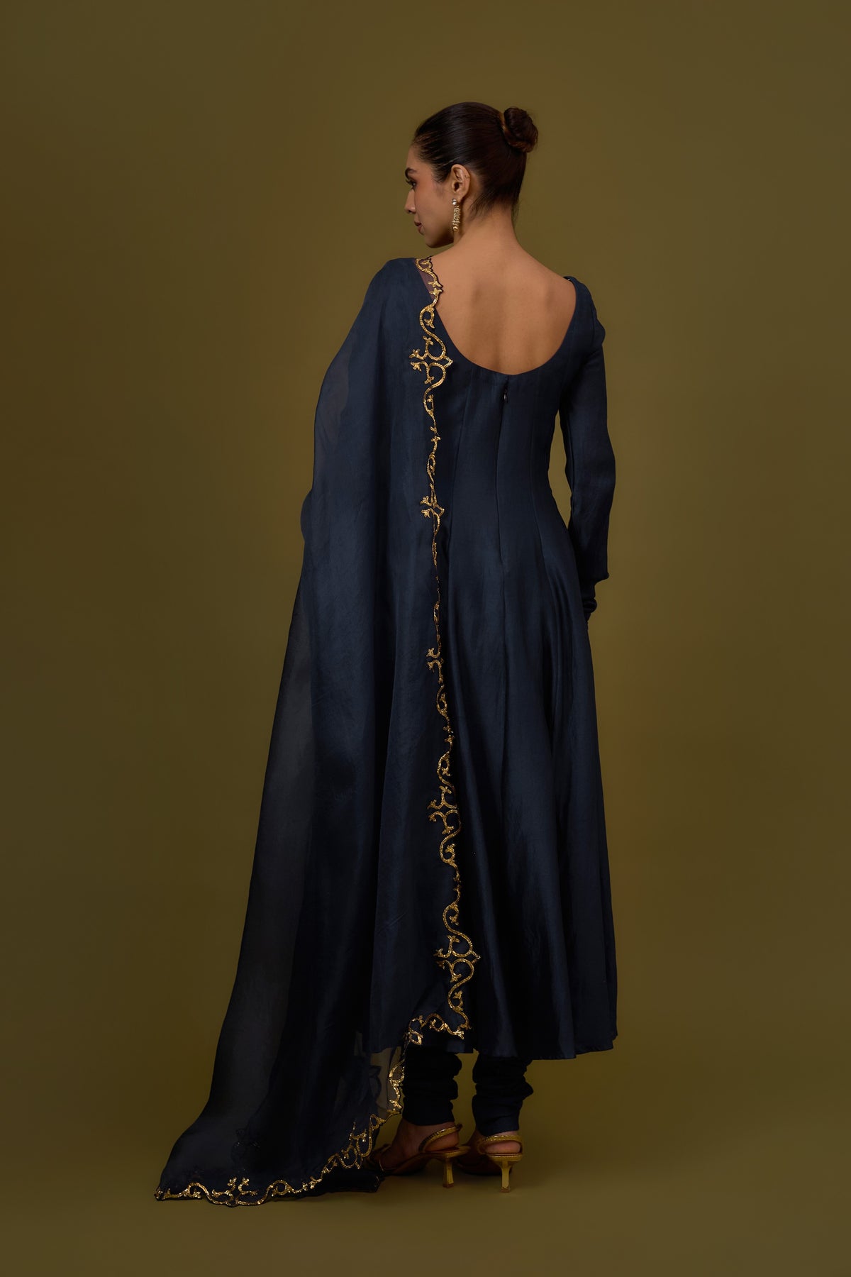 Baroque Dupatta Anarkali Set