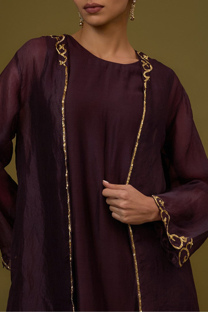 Baroque Hem Jacket Set