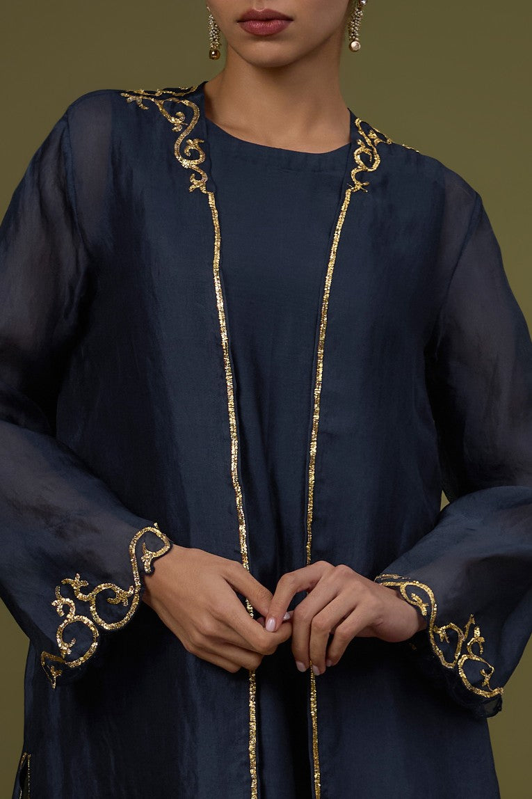 Baroque Hem Jacket Set