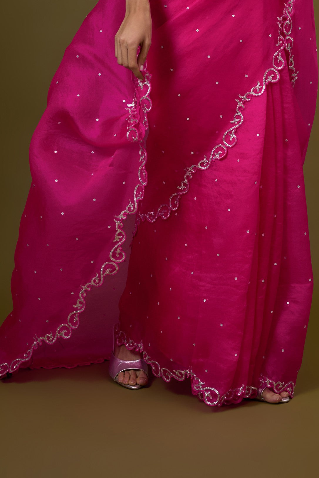 Baroque Scallop Saree Set