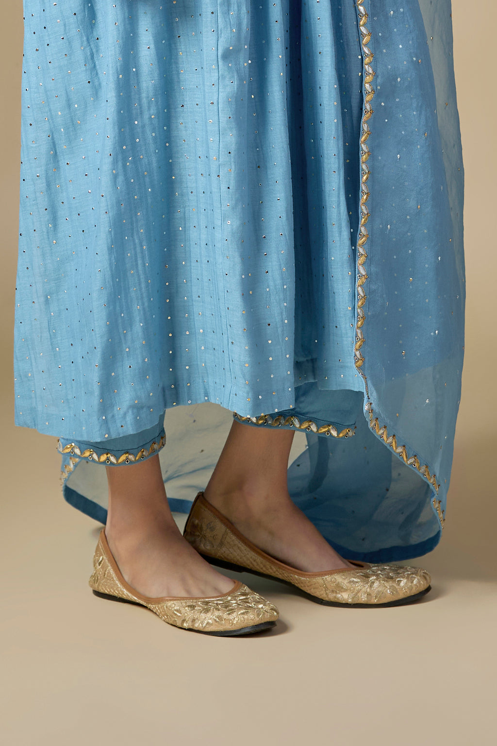 Gota-Patti Jaal Yoke Kurta Set