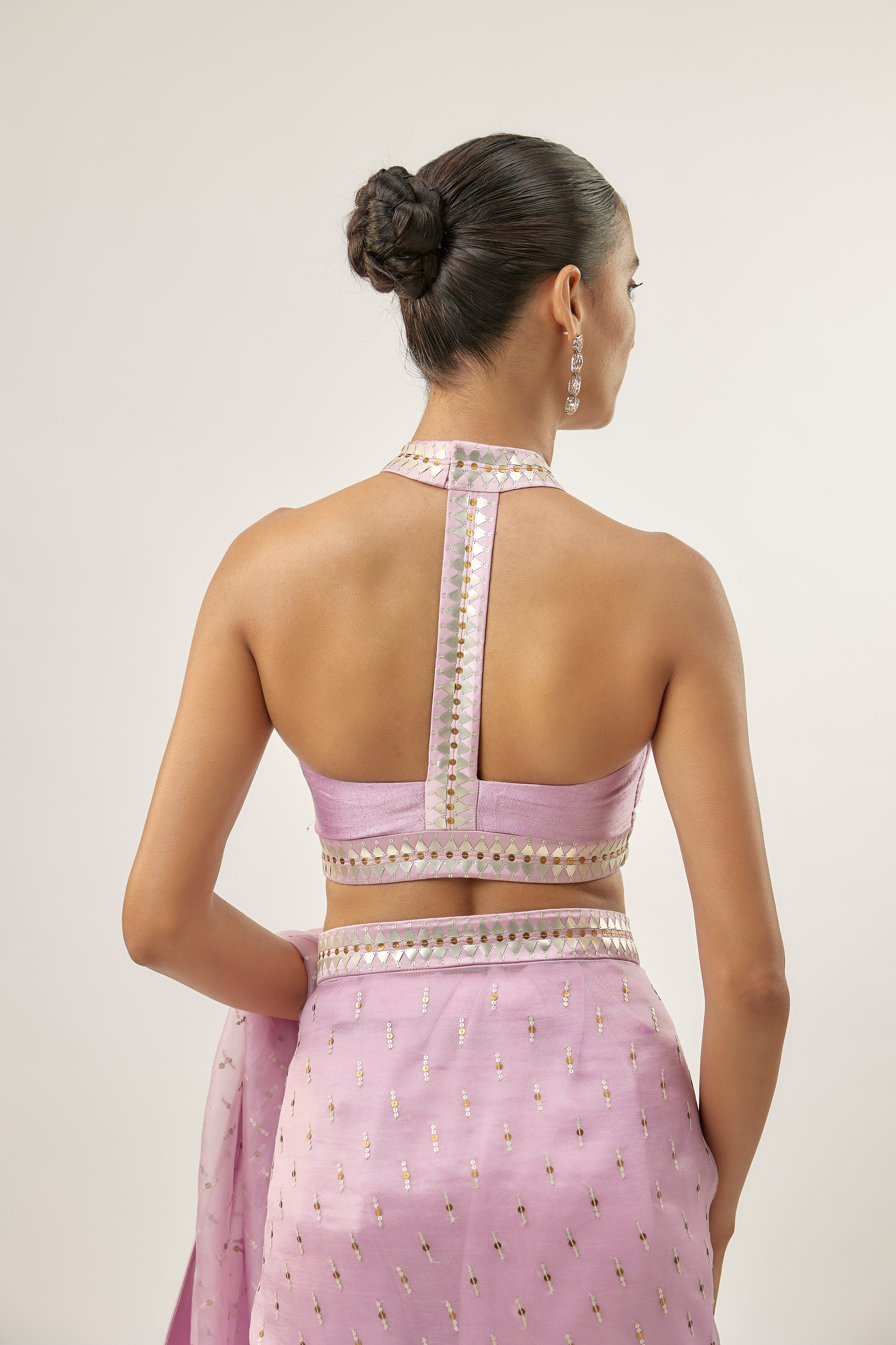 Tamarind Motif Saree Set