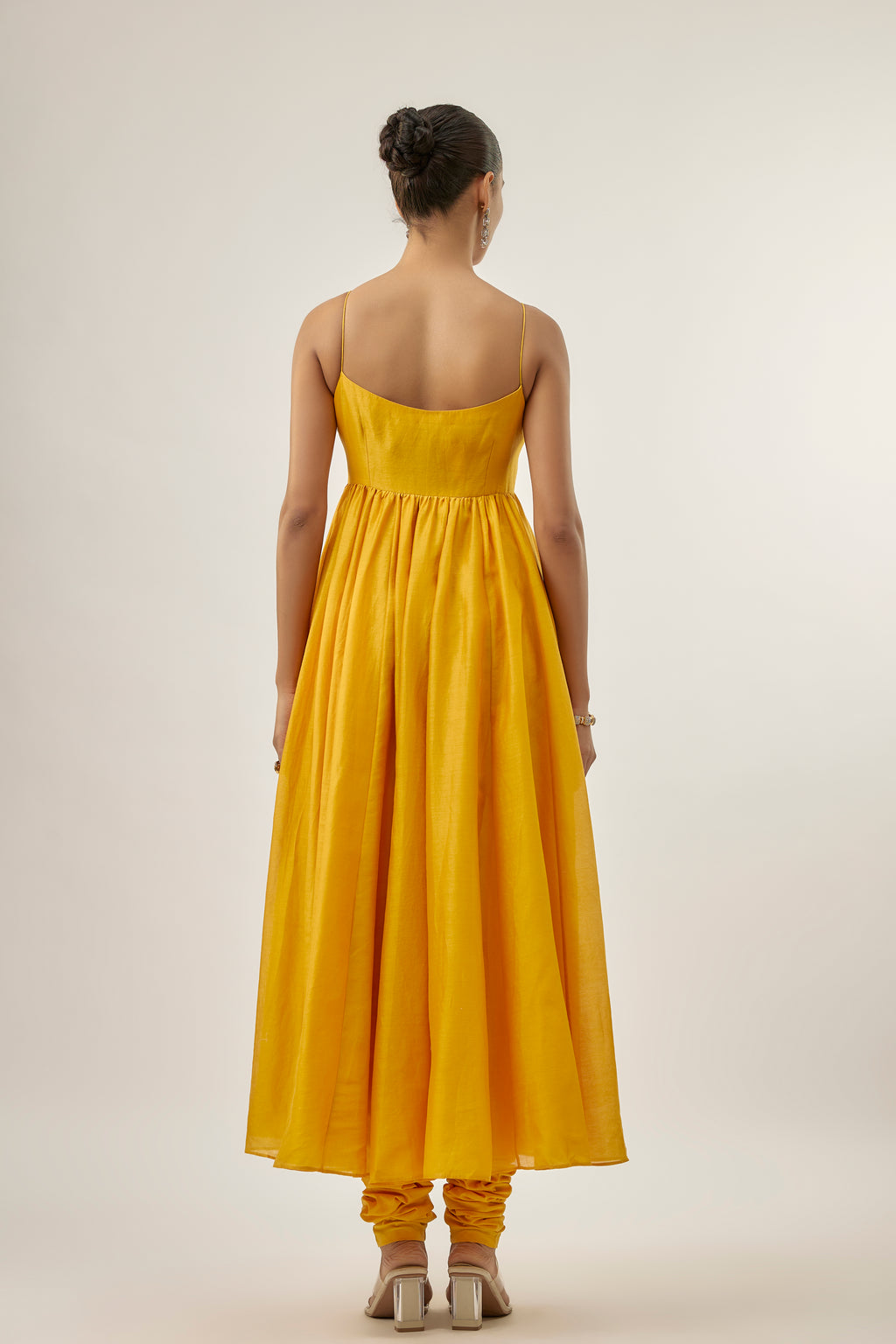 Slant Lines Dupatta And Anarkali Set