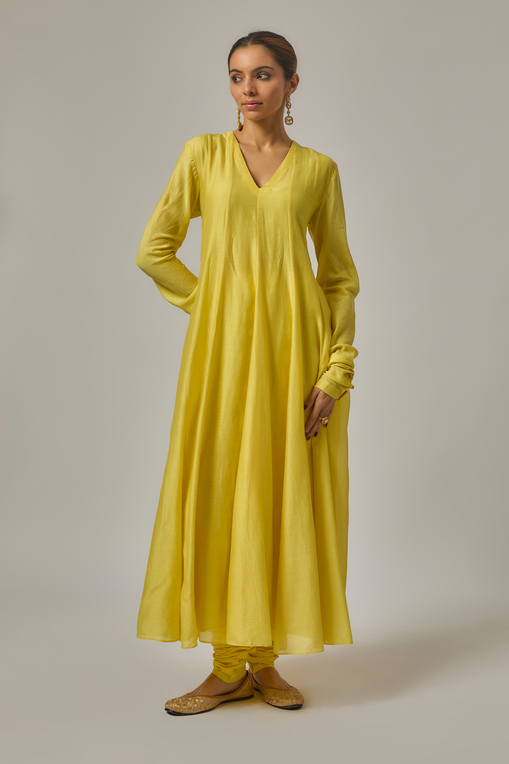 Domes Dupatta Anarkali Set