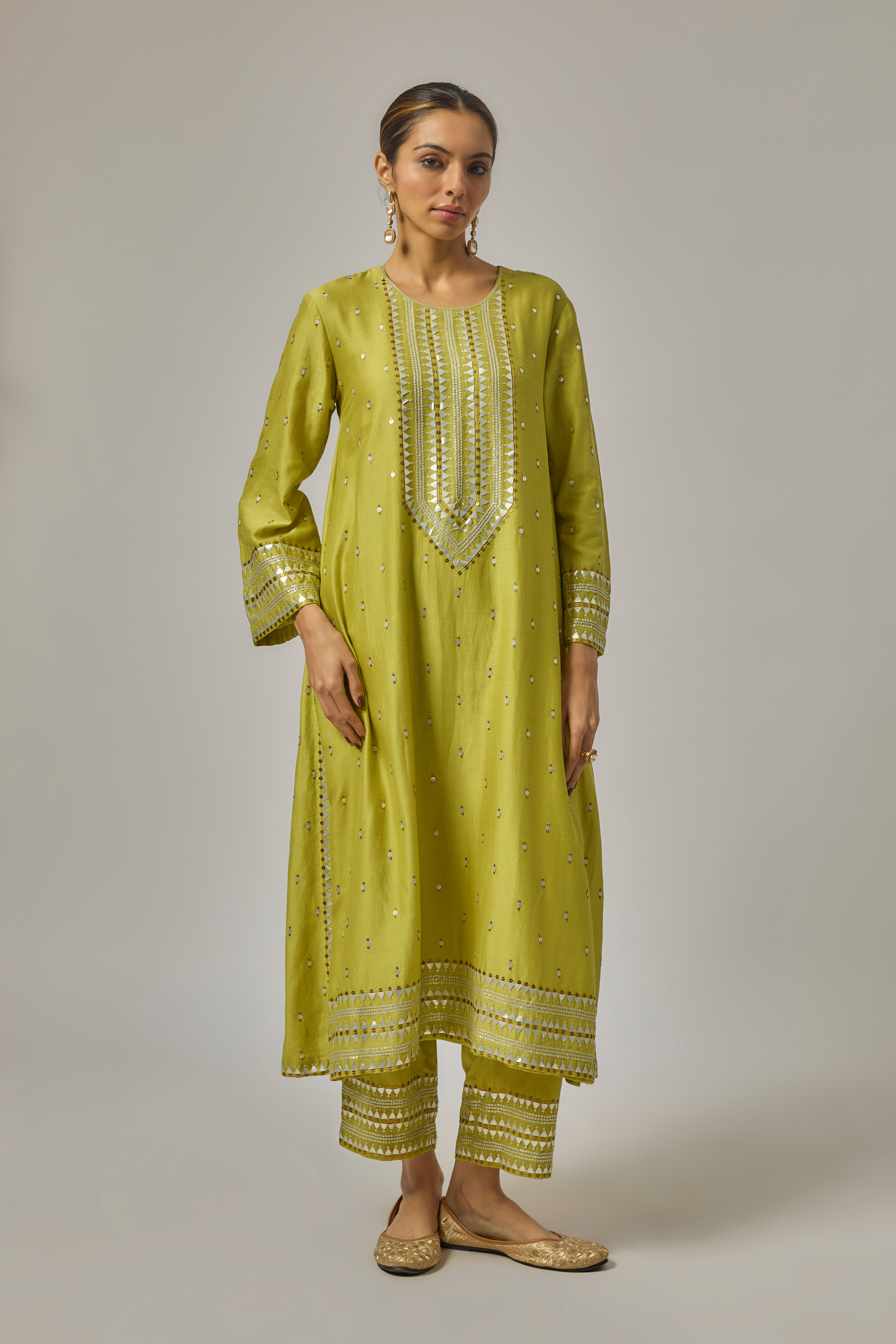 Fence Yoke Kurta Set