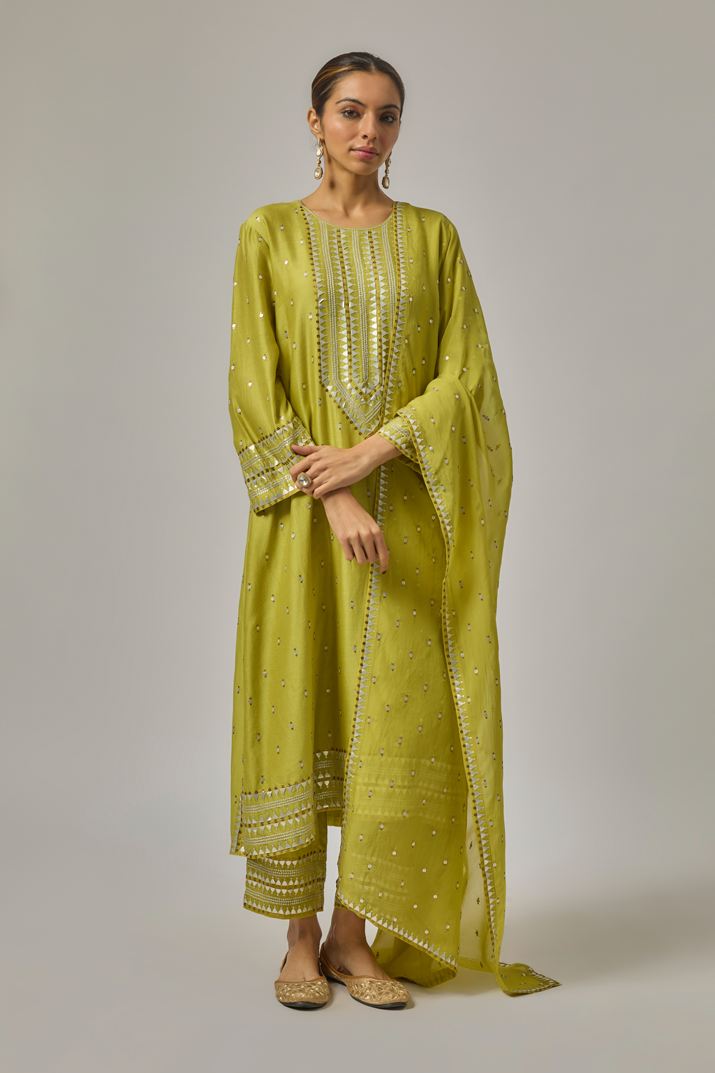 Fence Yoke Kurta Set