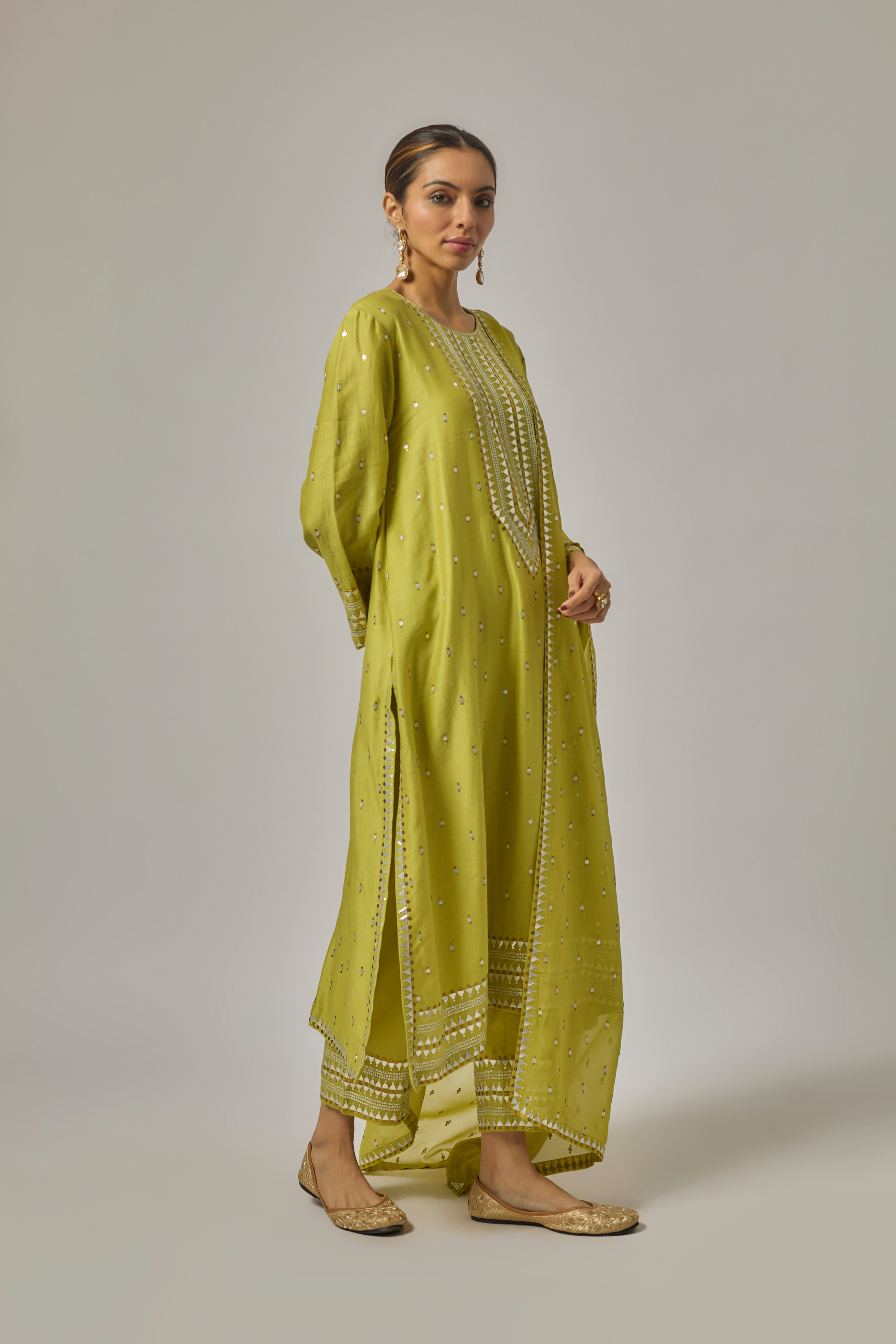 Fence Yoke Kurta Set