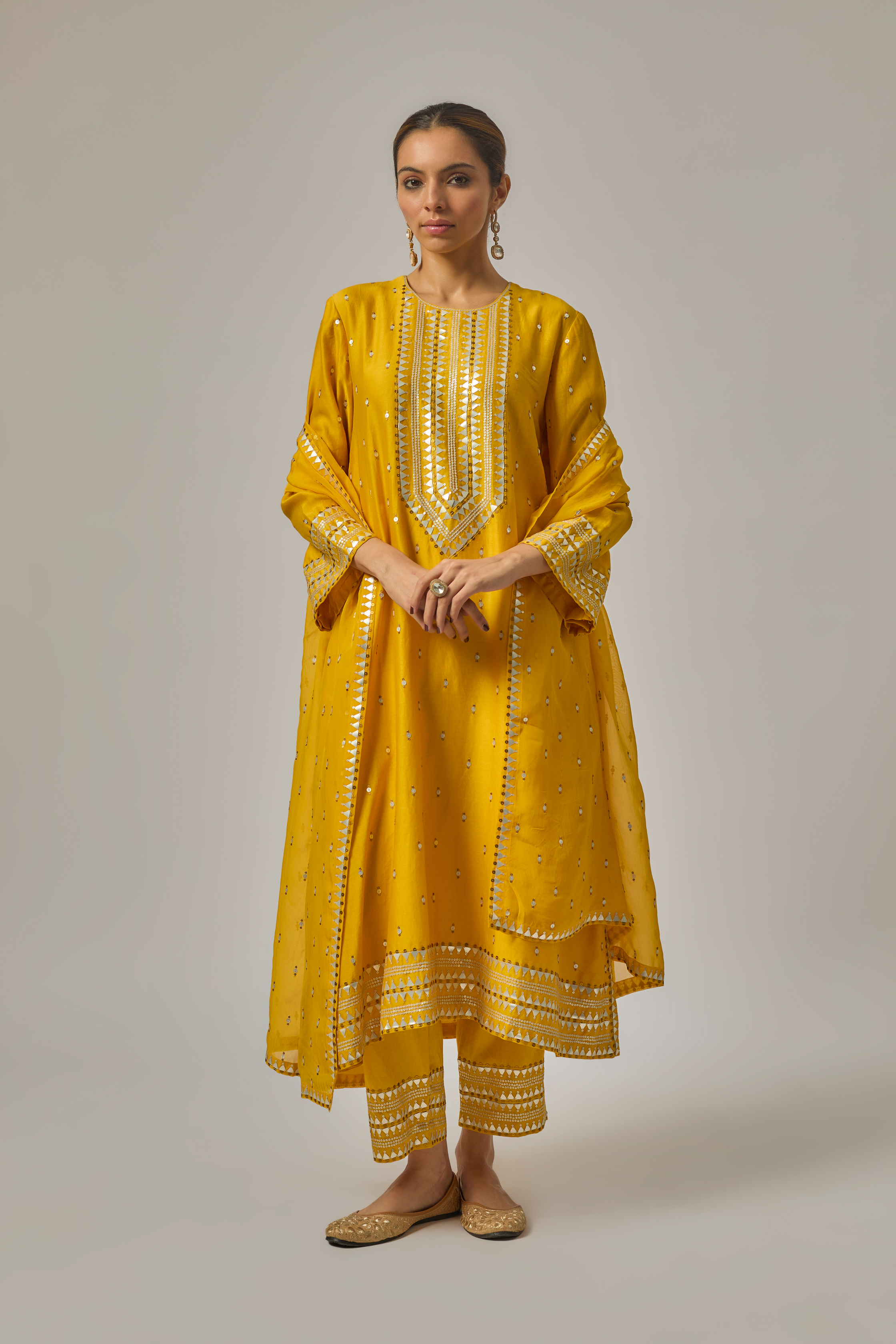 Fence Yoke Kurta Set