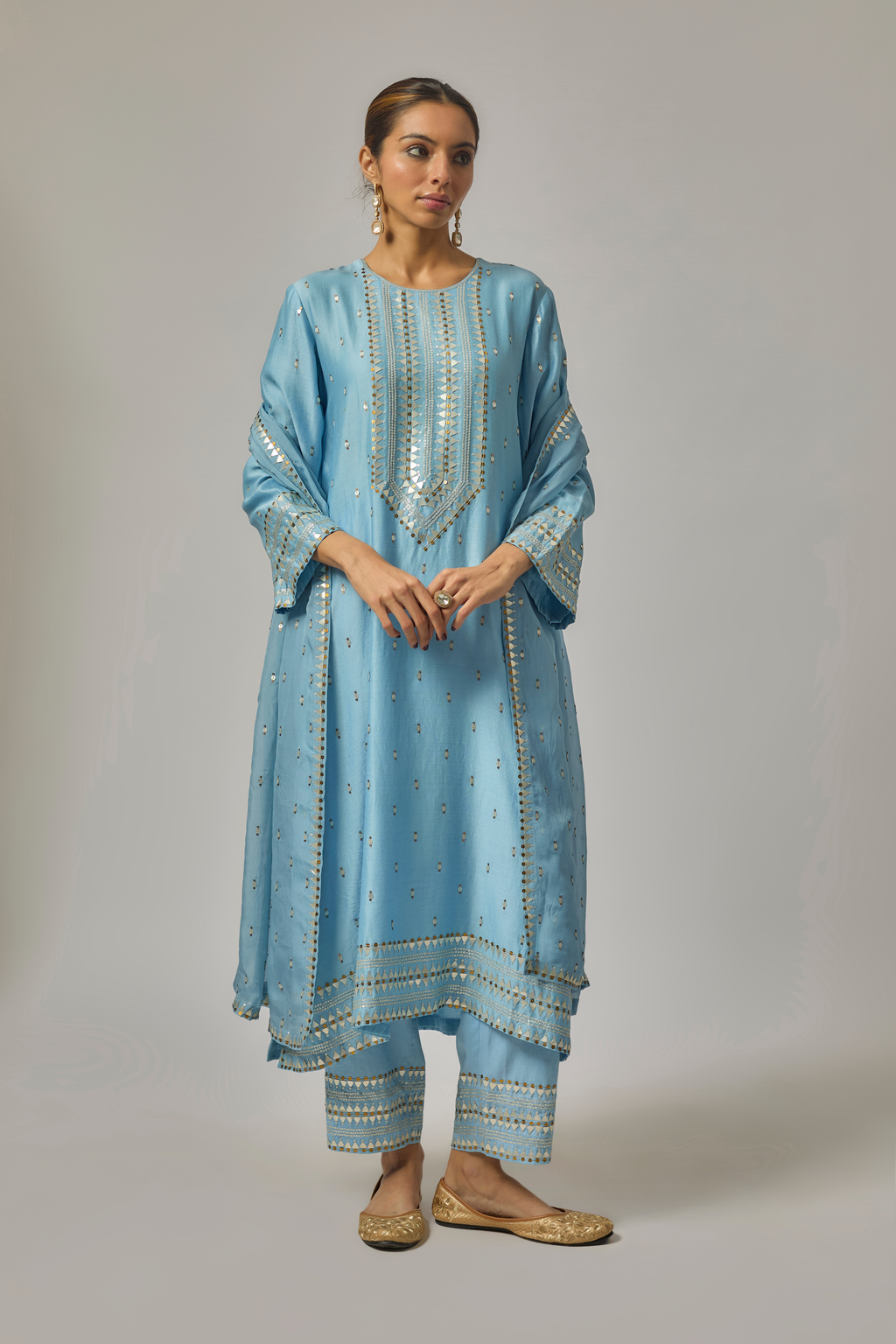 Fence Yoke Kurta Set