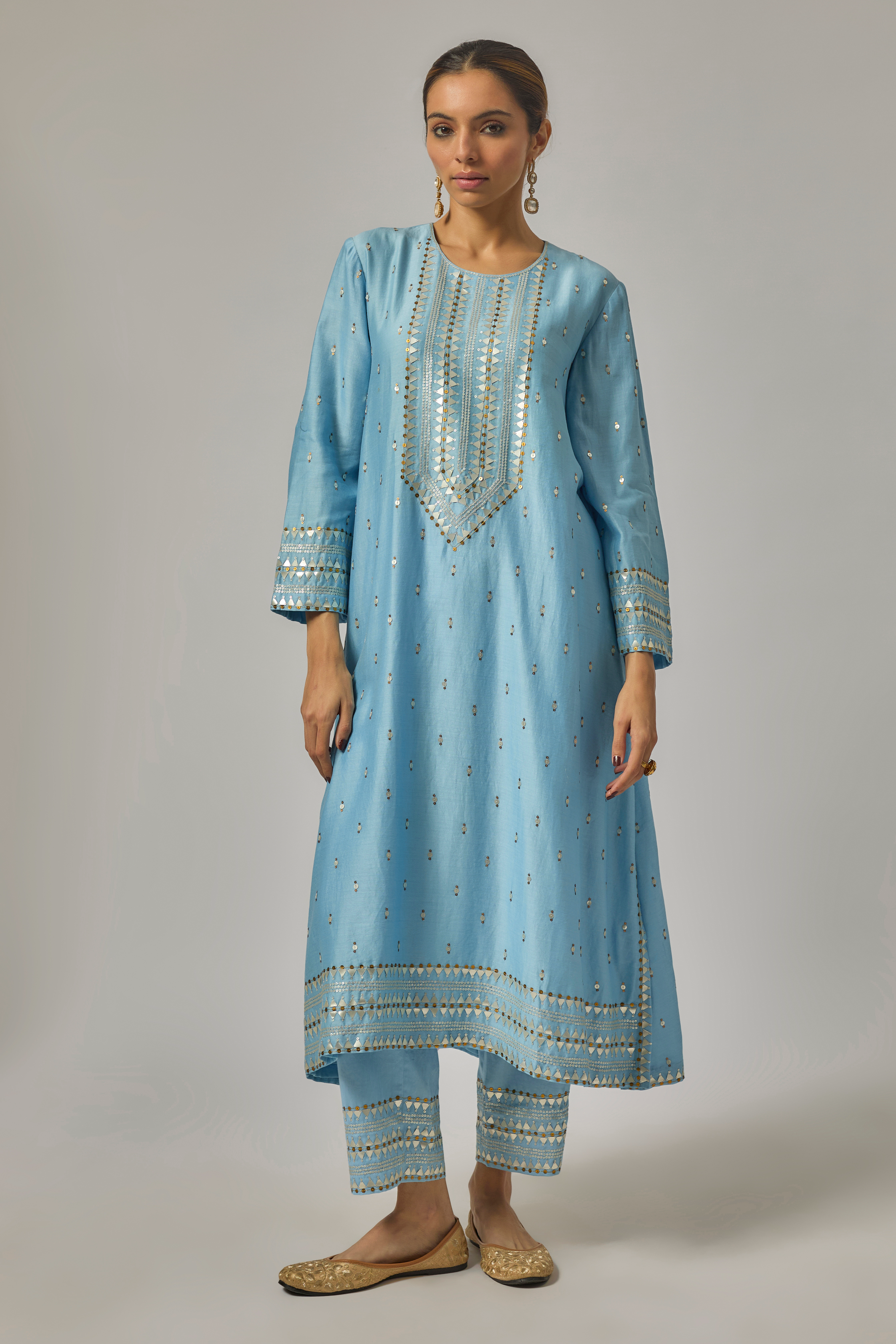 Fence Yoke Kurta Set