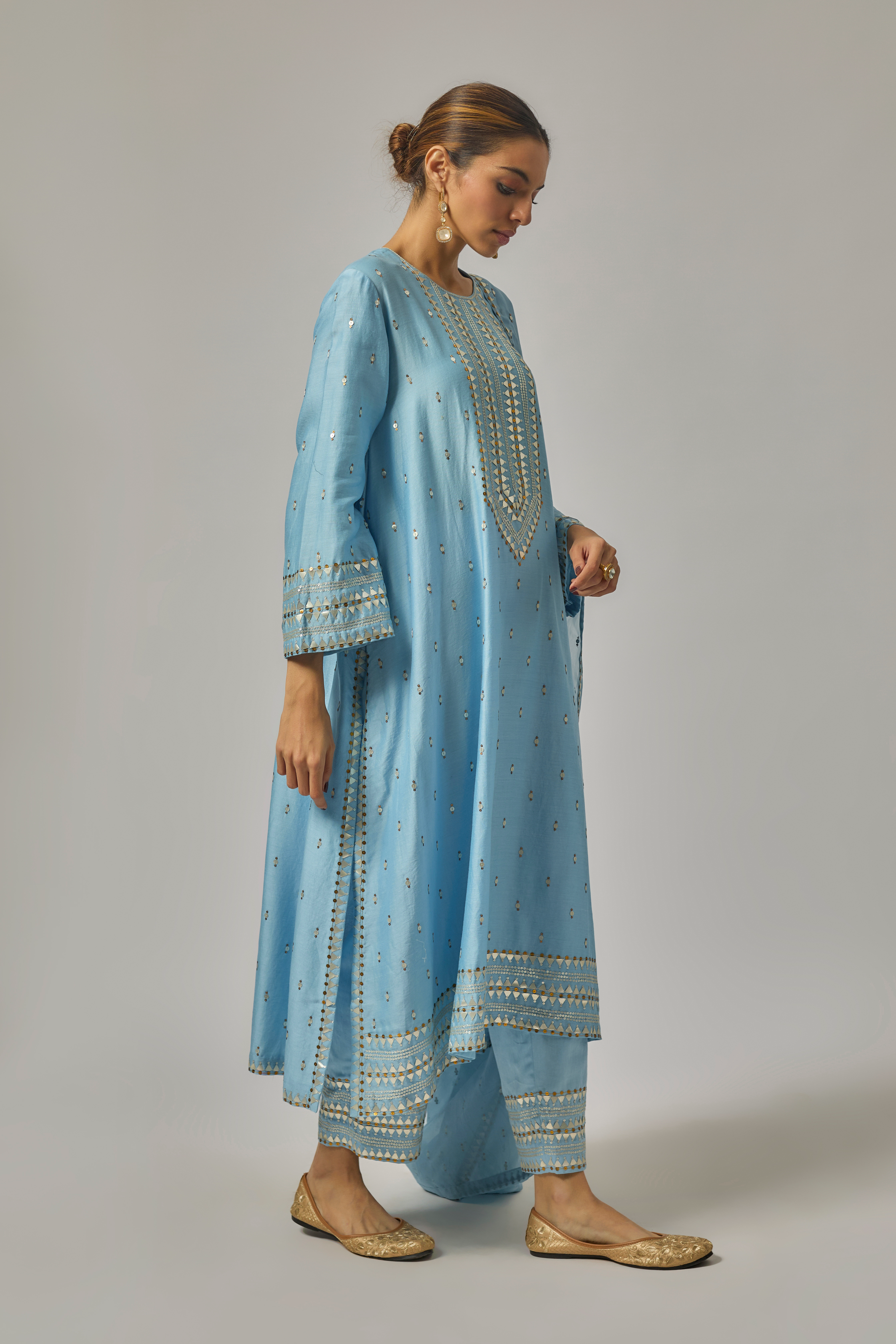 Fence Yoke Kurta Set