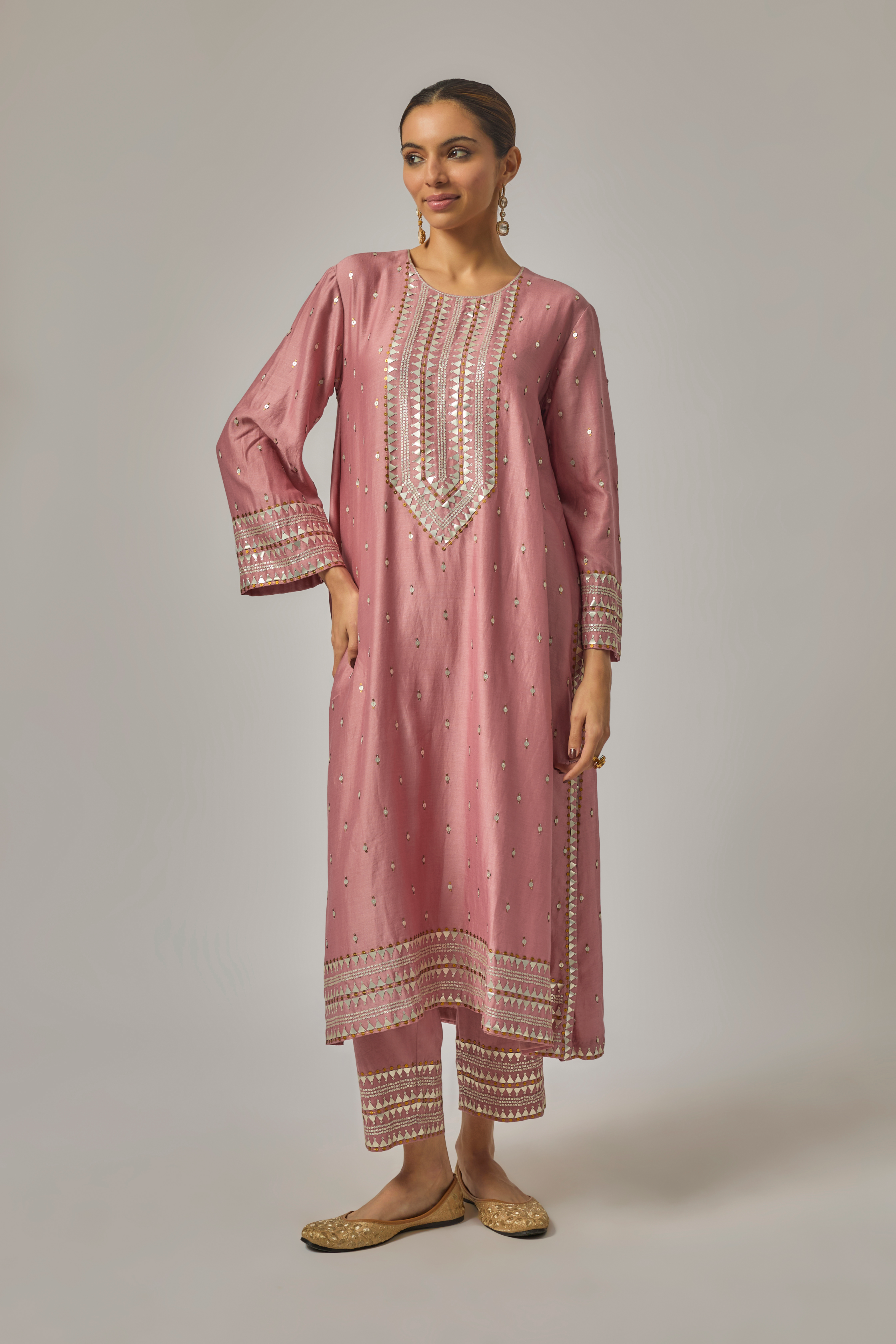Fence Yoke Kurta Set